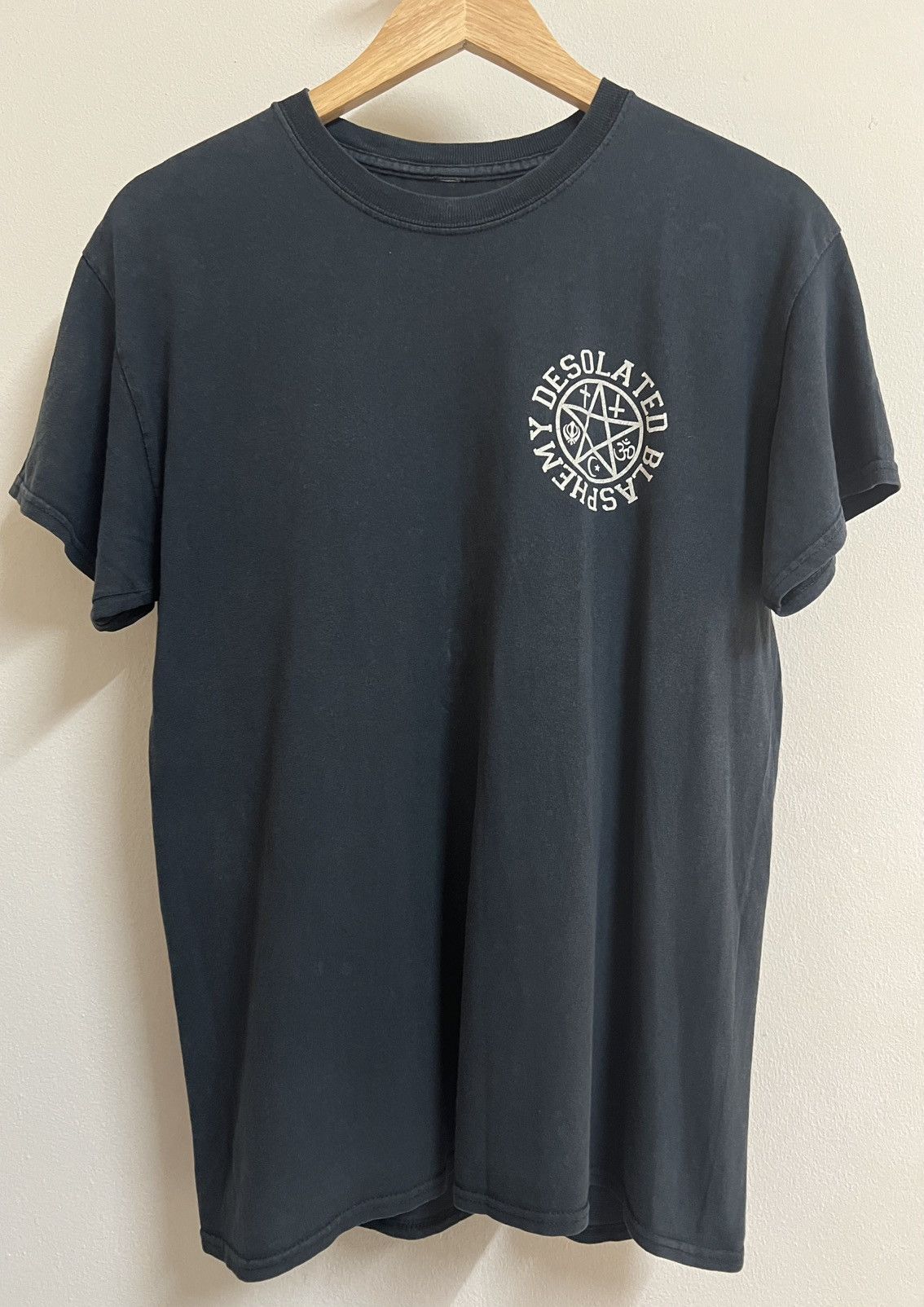 Band Tees Vintage Desolated Blasphemy Graphic Band Tee Y2K Size US M / EU 48-50 / 2 - 3 Thumbnail
