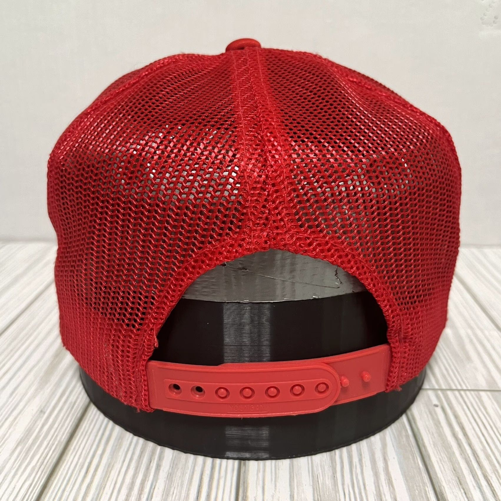 Vintage VINTAGE Operation Desert Storm 1991 Hat Cap Snap Back Rope Trucker Army Marines Navy Mens Trucker Hat Red 90s USA Sports Outdoor Accessories Size ONE SIZE - 5 Thumbnail