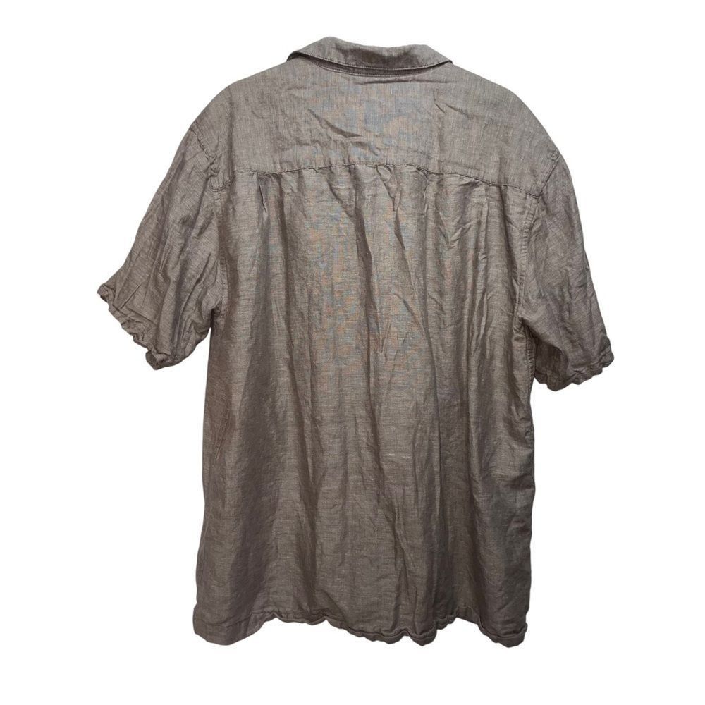 Other Cafe Luna Mocha Linen Blend Button Front Shirt Large Size US L / EU 52-54 / 3 - 2 Thumbnail