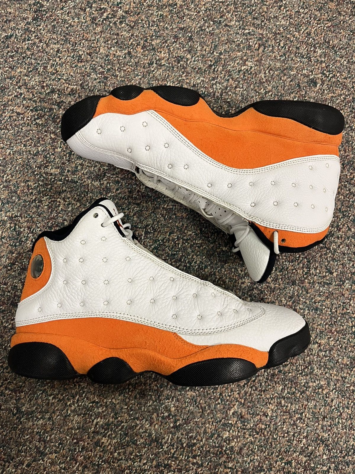 image of Nike Size 10 Air Jordan 13 Retro Starfish 2021 414571-108 Shoes in Orange, Men's