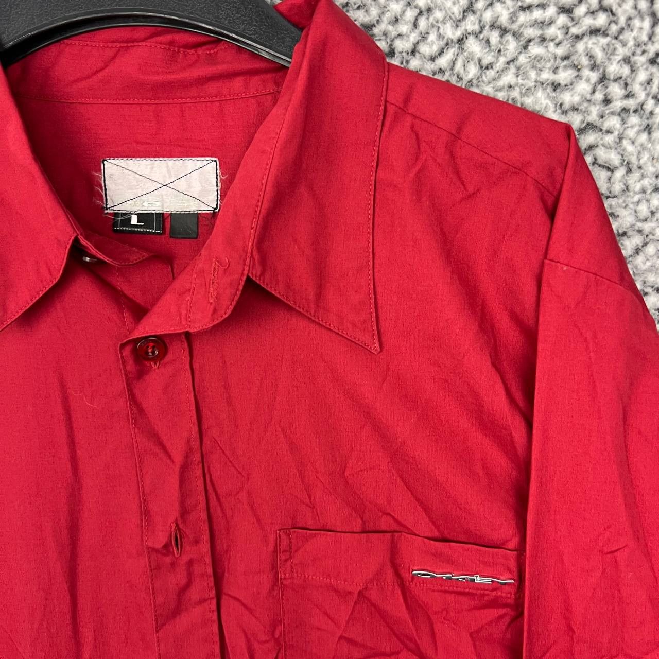 Oakley Oakley Shirt Men Large Blank Plain Button Up Long Sleeve L Size US L / EU 52-54 / 3 - 4 Thumbnail