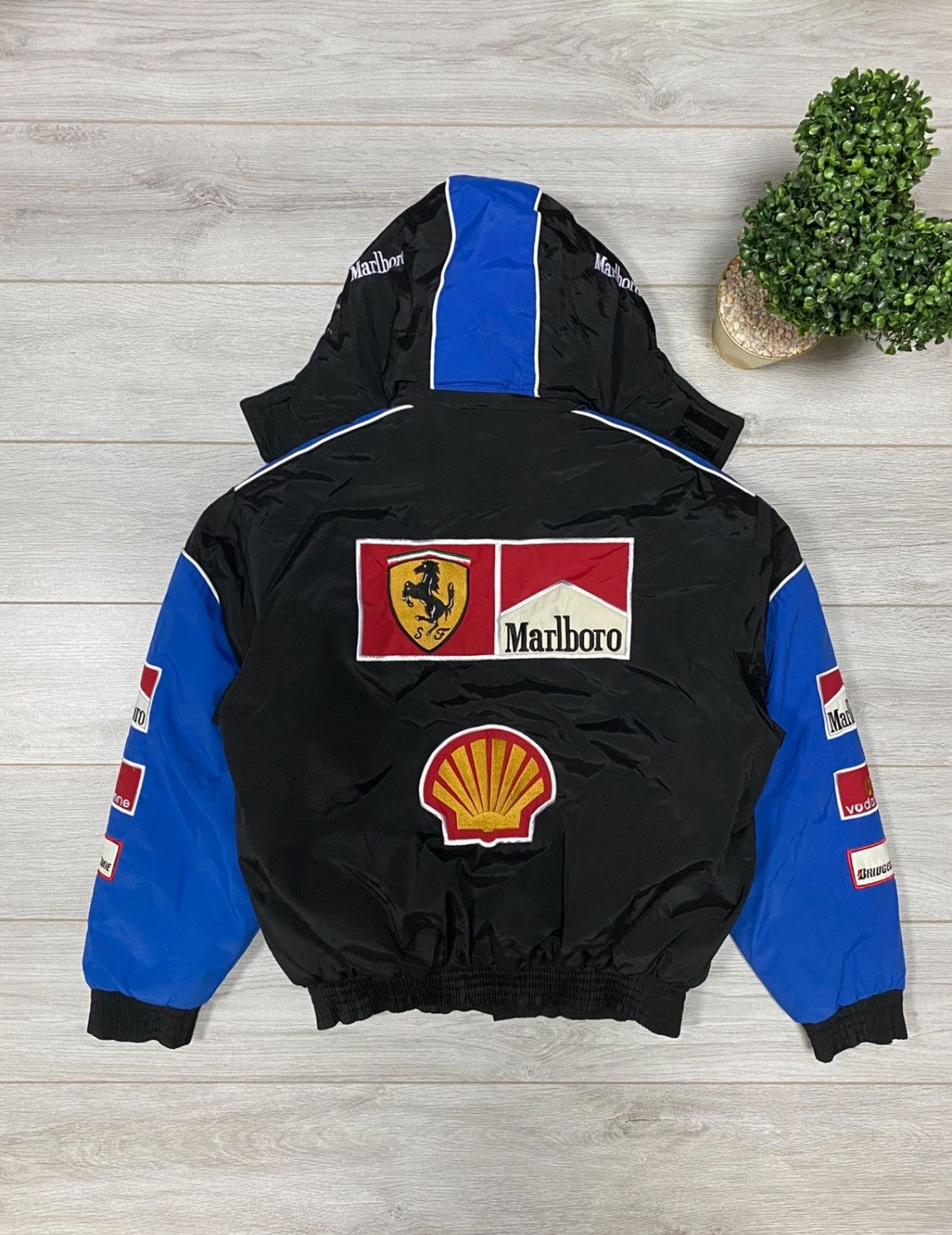 Marlboro Ferrari Marlboro Chase shell Vodafone vintage racing bomber Size US XXL / EU 58 / 5 - 3 Thumbnail