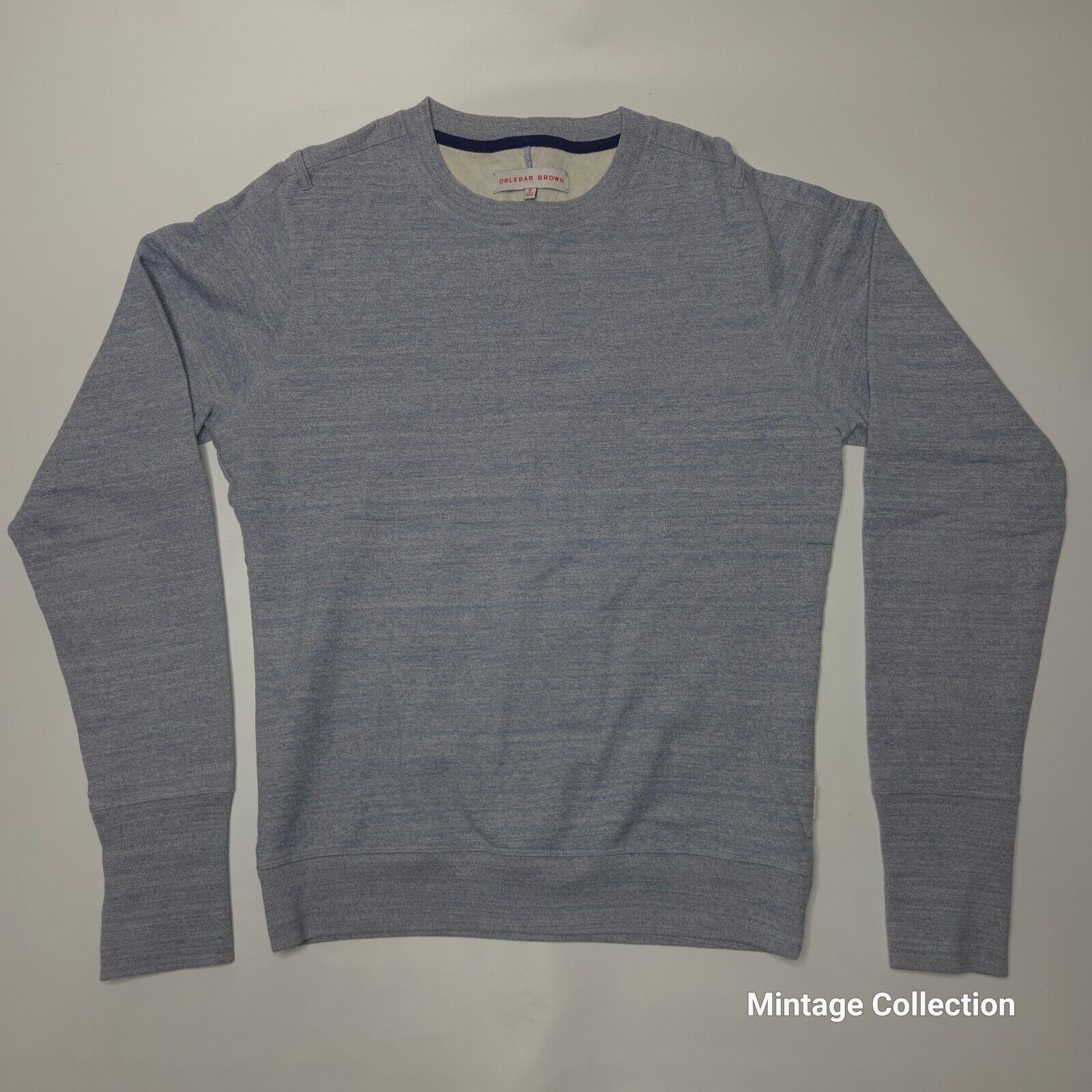 Orlebar Brown ORLEBAR BROWN HEATHER BLUE CREWNECK SWEATER SWEATSHIRT Sz M Size US M / EU 48-50 / 2 - 2 Thumbnail
