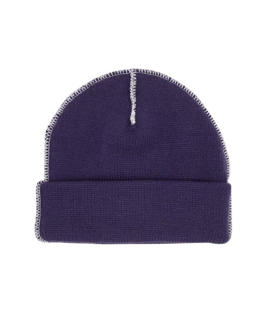 Supreme Supreme Contrast Stitch Beanie ‘Purple’ Fall/Winter 2022 Size ONE SIZE - 2 Thumbnail