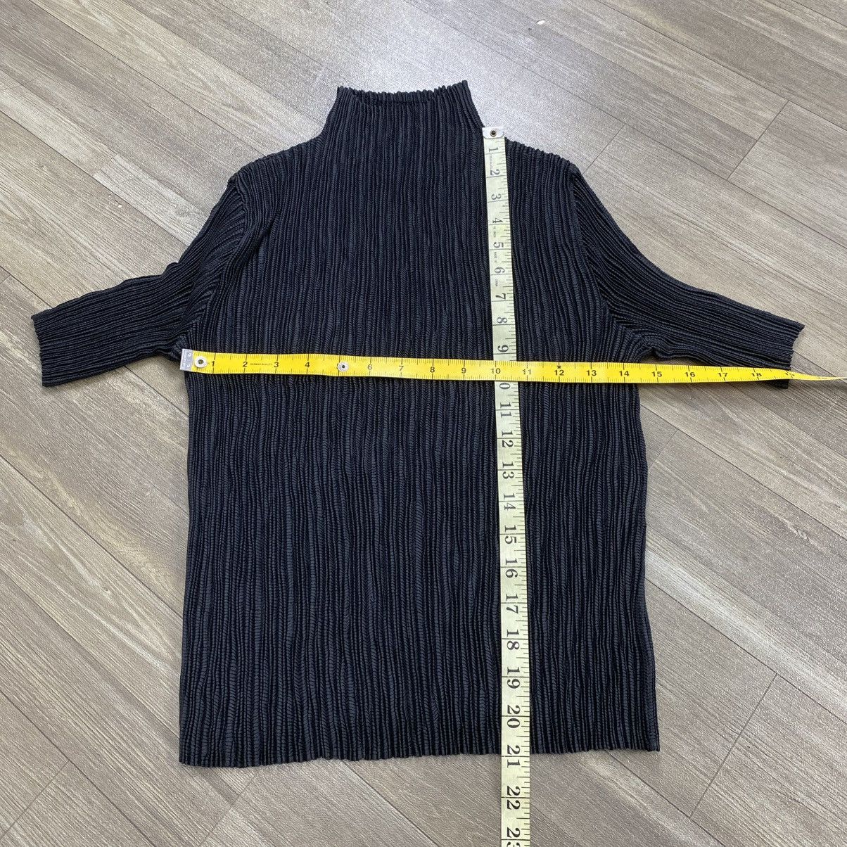 Issey Miyake 2000s Issey Miyake Specchio Pleats Architectural Top Black Size M / US 6-8 / IT 42-44 - 14 Thumbnail
