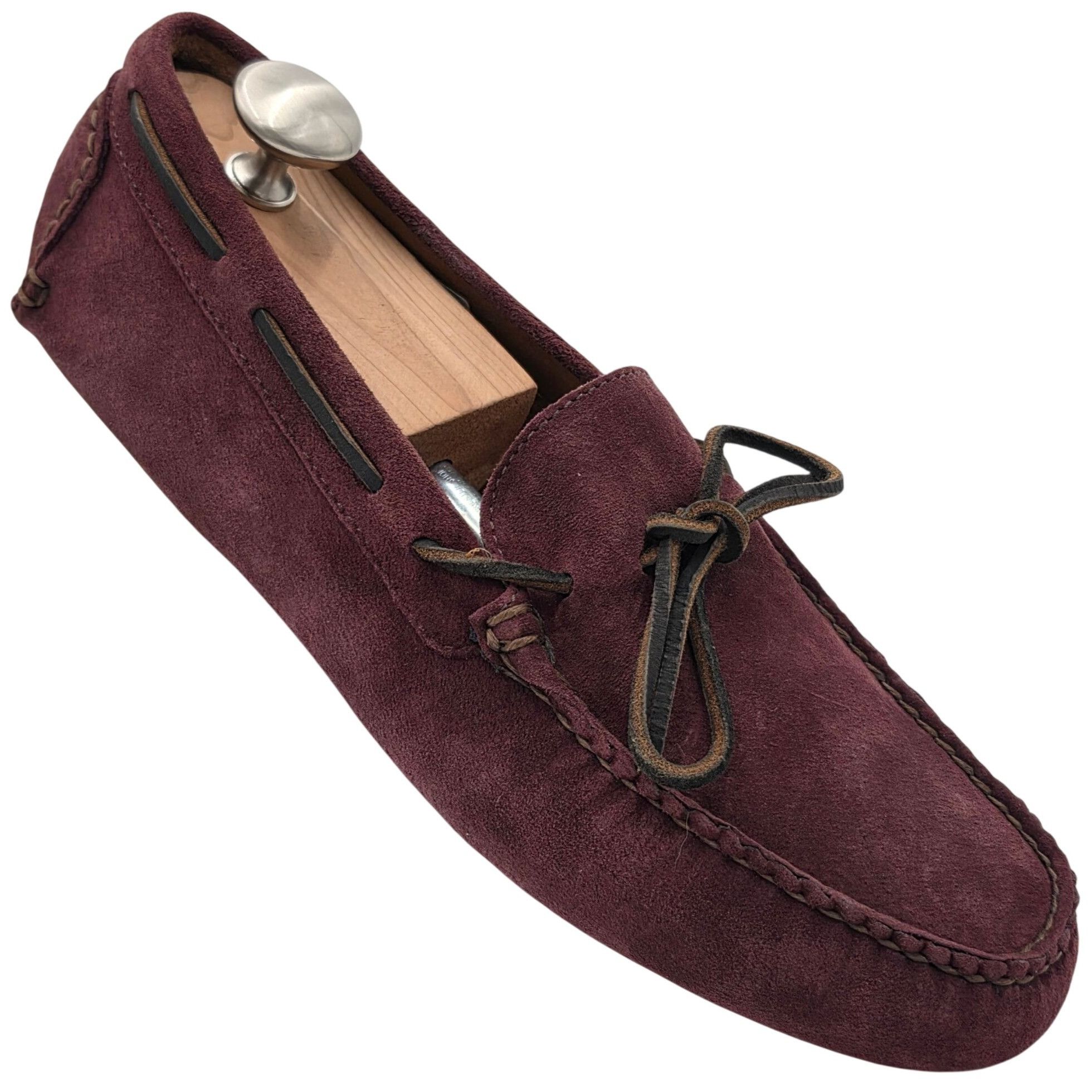 Brooks Brothers NEW Brooks Brothers Burgundy Suede Driving Loafers Mens 9 Size US 9 / EU 42 - 1 Thumbnail