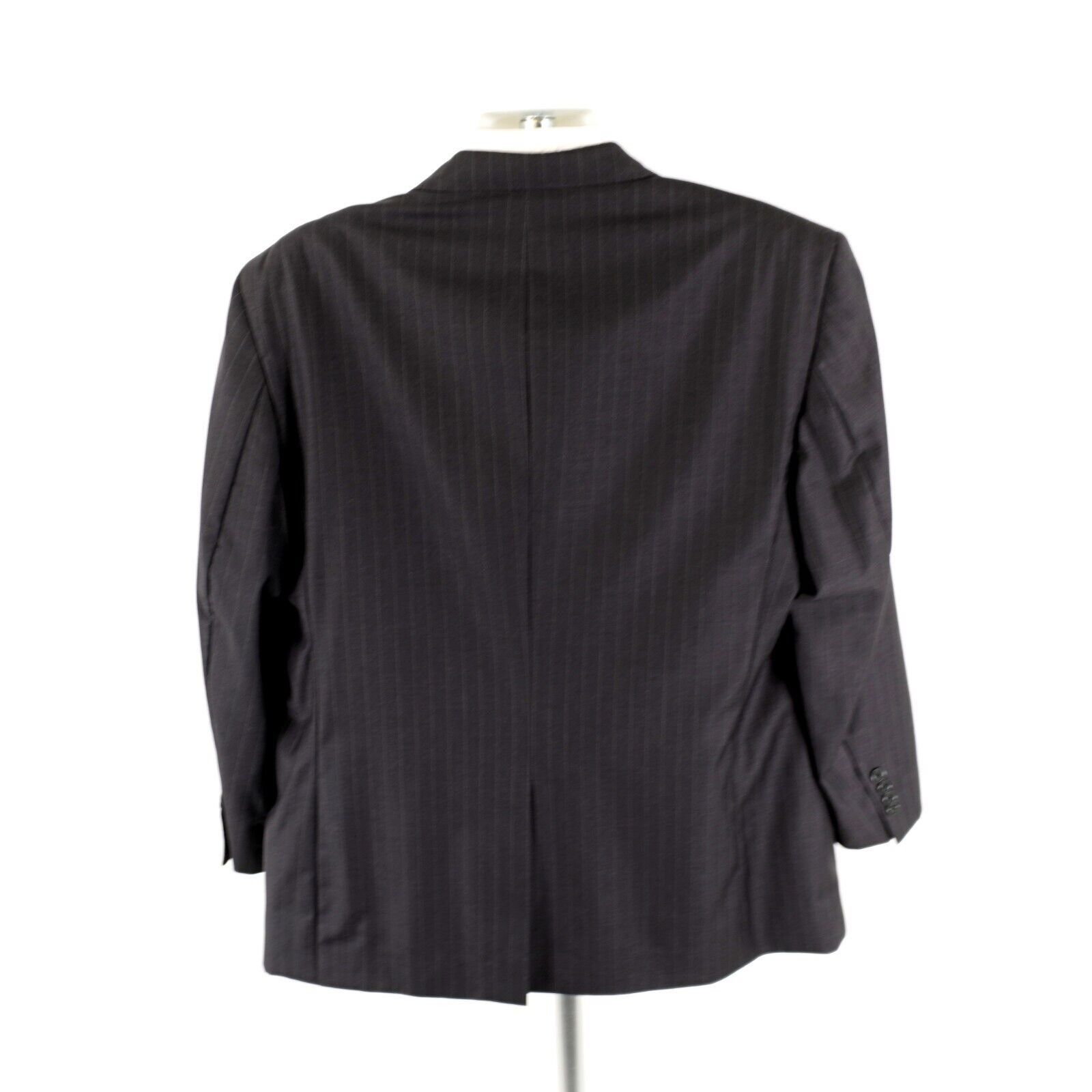 Jos. A. Bank Jos A Bank Signature Gold Gray Pin Striped Wool 2 Button Sui Size 46R - 7 Thumbnail