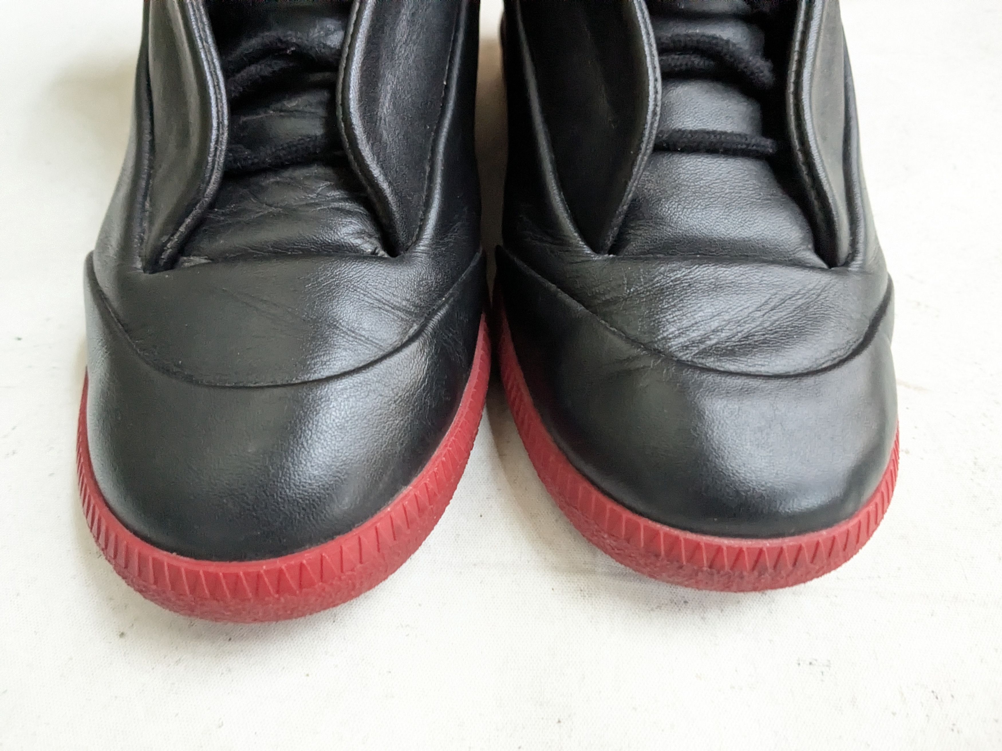 Maison Margiela Maison Margiela Future Black Red 7 40 High Tops Leather Size US 7 / EU 40 - 4 Thumbnail