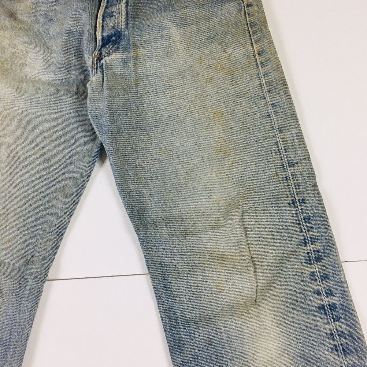 Levi's Vintage Clothing Vintage 90s Levis Distress Jeans Made in USA Size US 33 - 5 Thumbnail