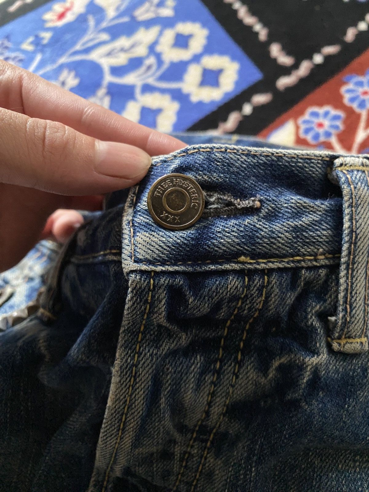 Hysteric Glamour Hysteric Glamour Destroy All Monsters Selvedge Distressed Size US 32 / EU 48 - 6 Thumbnail