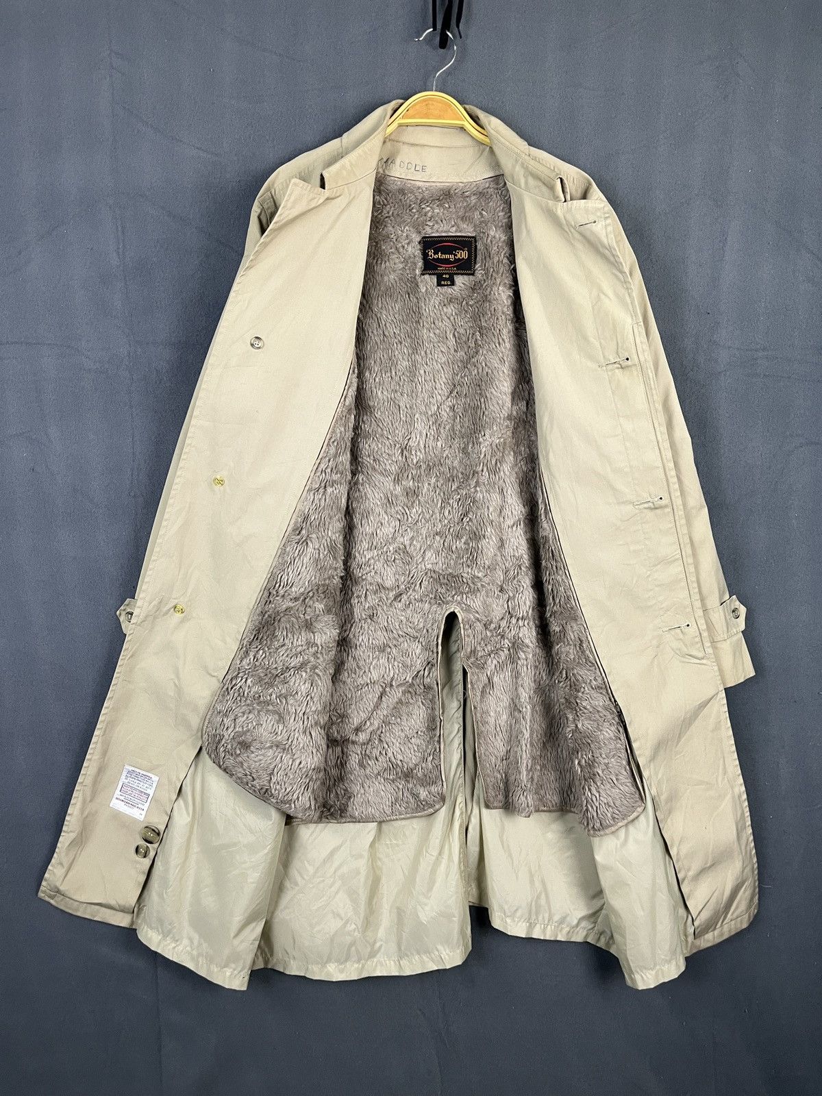 Botany 500 × Vintage Vintage Trench Jacket Coat Made in USA Fur Lined Size US M / EU 48-50 / 2 - 8 Thumbnail