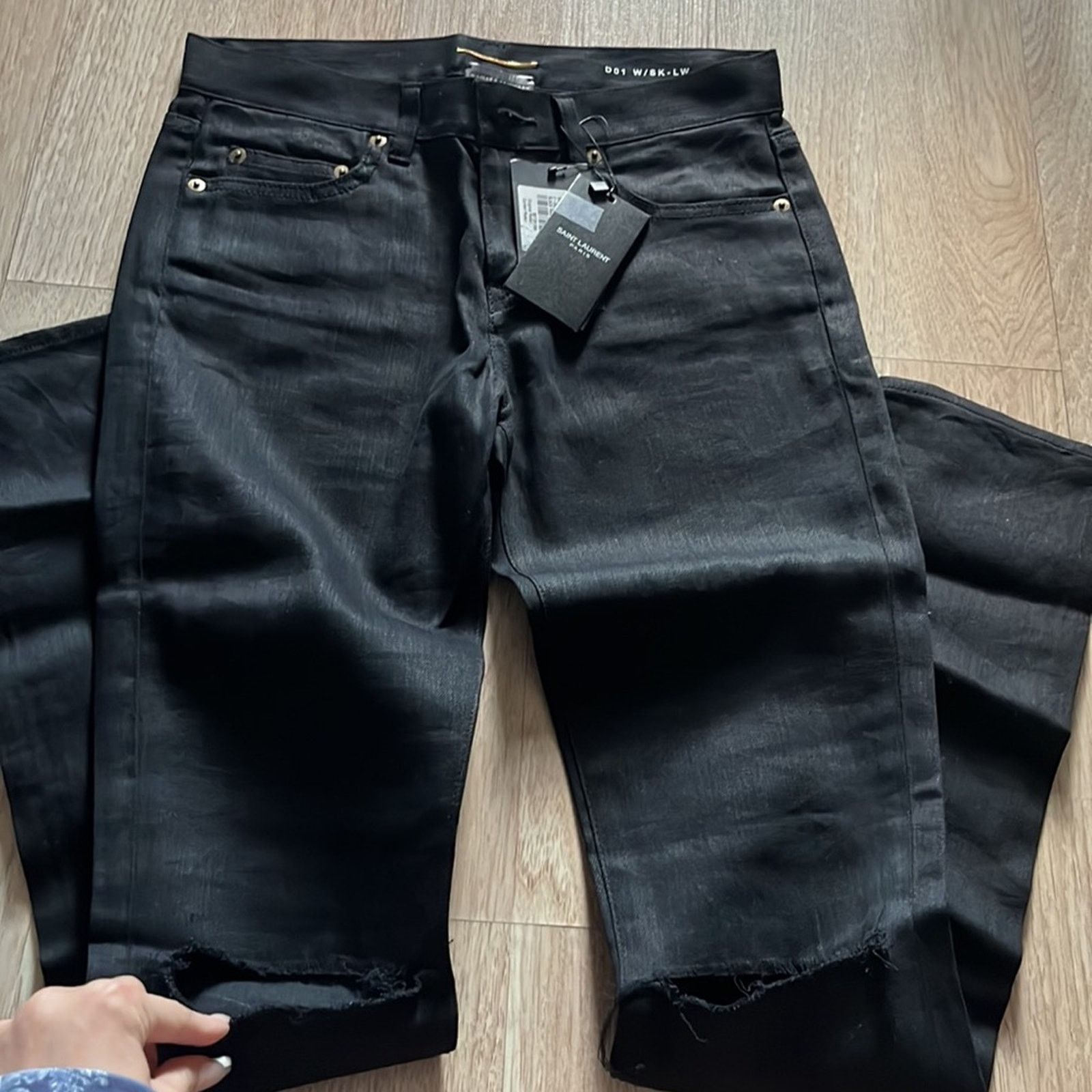 Yves Saint Laurent YSL women black jeans Size 27" / US 4 / IT 40 - 6 Thumbnail