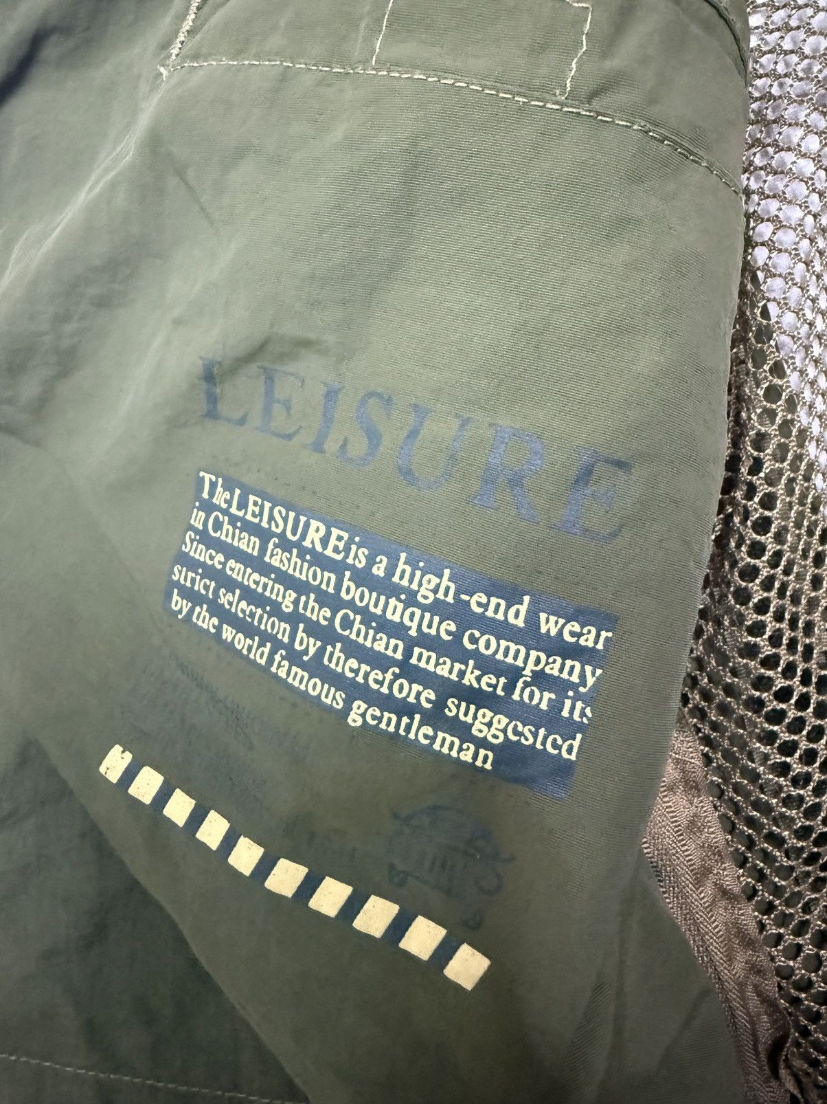 Japanese Brand LEISURE ULTILTY FIELD BACK NETTING VESTS JACKET Size US M / EU 48-50 / 2 - 8 Thumbnail