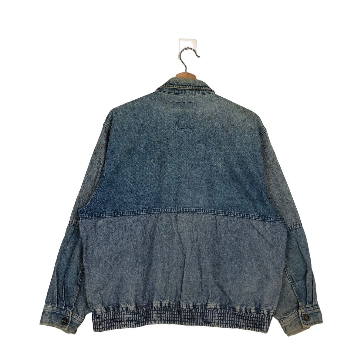 Japanese Brand 🔥VINTAGE BOMBER DENIM JACKET JAPAN ISSEY MIYAKE DESIGN Size US M / EU 48-50 / 2 - 7 Thumbnail
