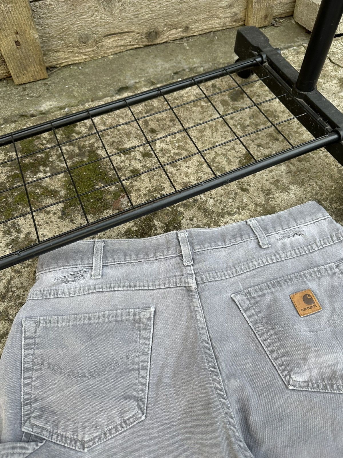 Carhartt × Vintage Vintage Sun faded Carhartt B159 carpenter denim Size US 36 / EU 52 - 14 Thumbnail