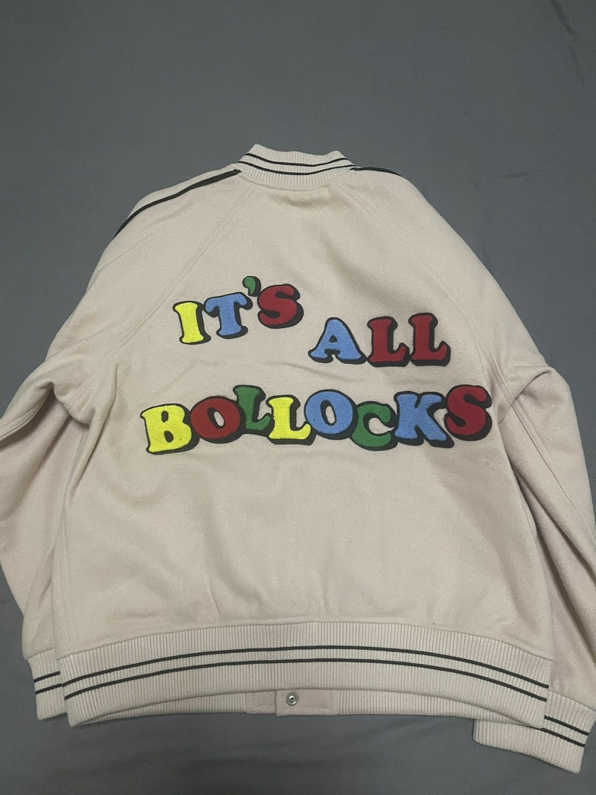 Supreme Supreme Jamie Reid it's all bollocks varisty jacket pink Size US L / EU 52-54 / 3 - 2 Thumbnail