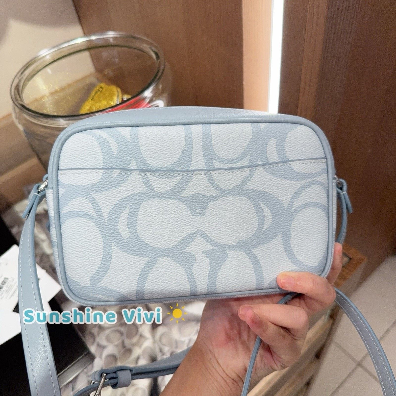 Coach NWT COACH Mini Jamie Camera Bag CBL94 Silver/Ice Blue Size ONE SIZE - 3 Thumbnail