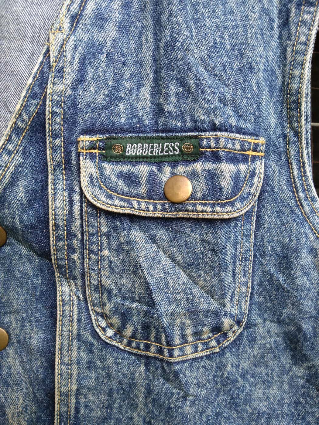 Japanese Brand BORDERLESS DENIM VEST JACKET Size US M / EU 48-50 / 2 - 5 Thumbnail