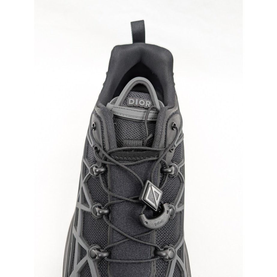 Dior o1rshd1 B31 Rubber Mesh Sneakers in Black Size US 12 / EU 45 - 8 Thumbnail