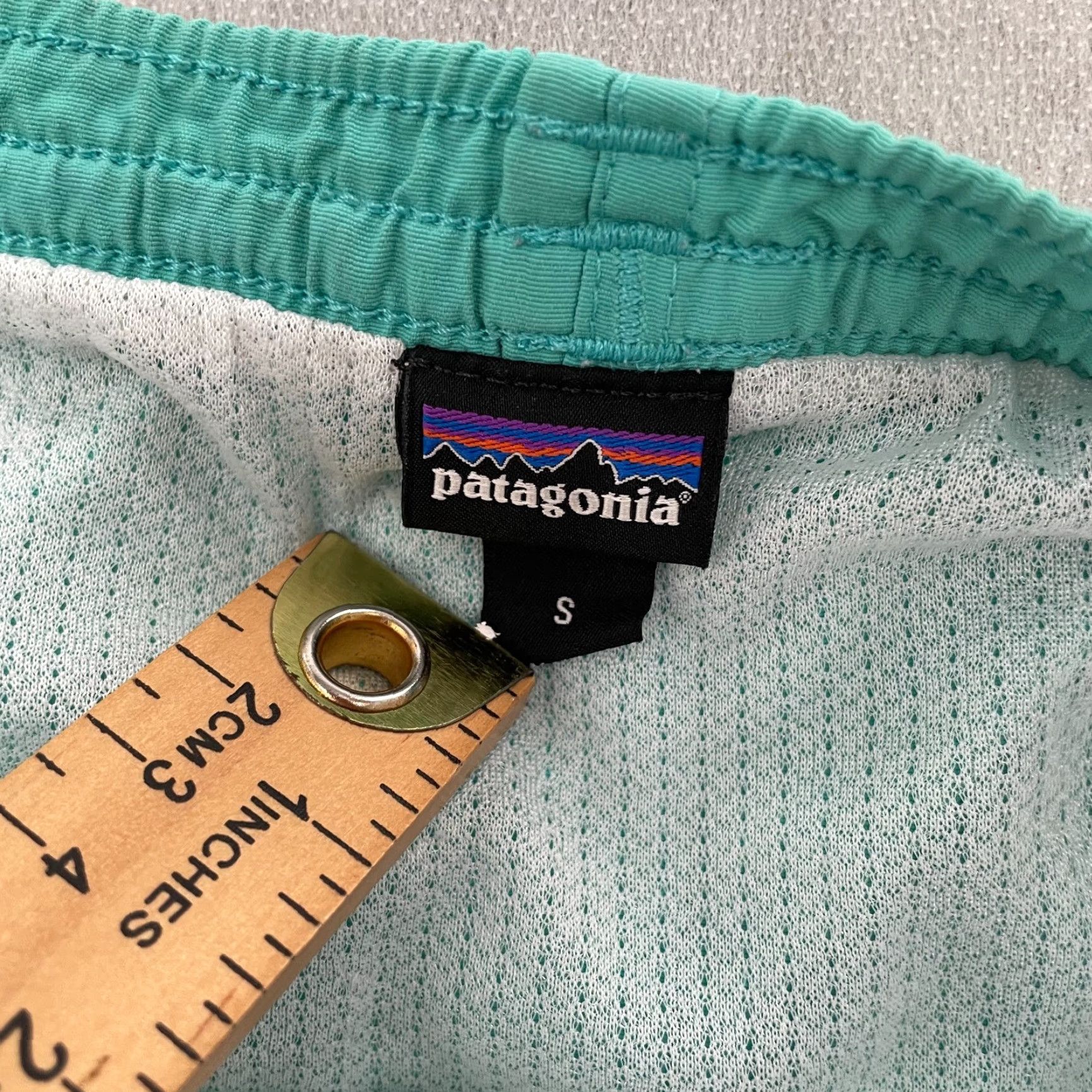 Patagonia Patagonia Shorts Adult Small Aqua Green Baggies Lined Pockets Stretch Mens 32 Size US 29 - 4 Thumbnail