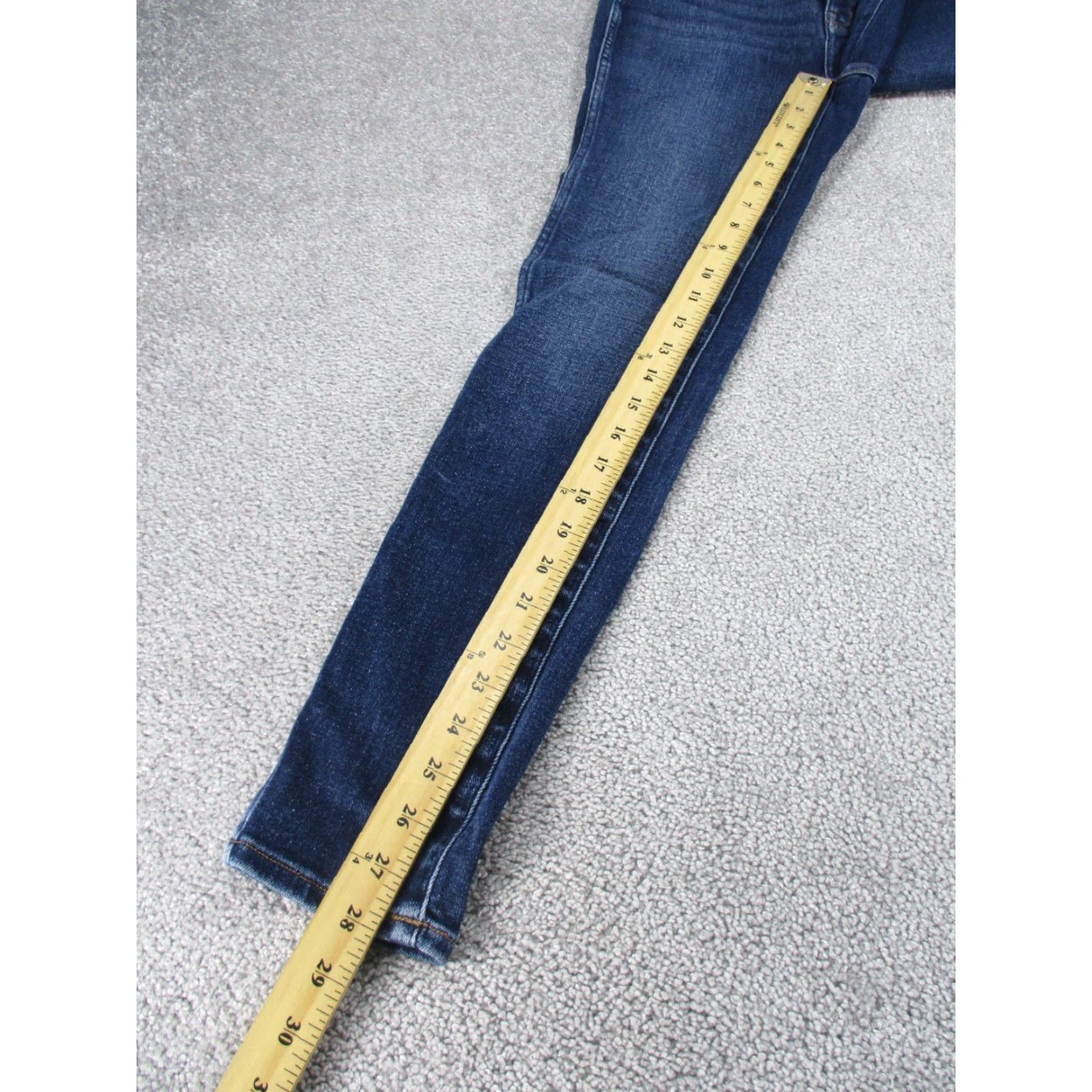 Madewell Madewell Jeans Skinny Denim Women Adult Size 25 Blue Dark Wash Mid Rise Size 42" / US 20 - 4 Thumbnail