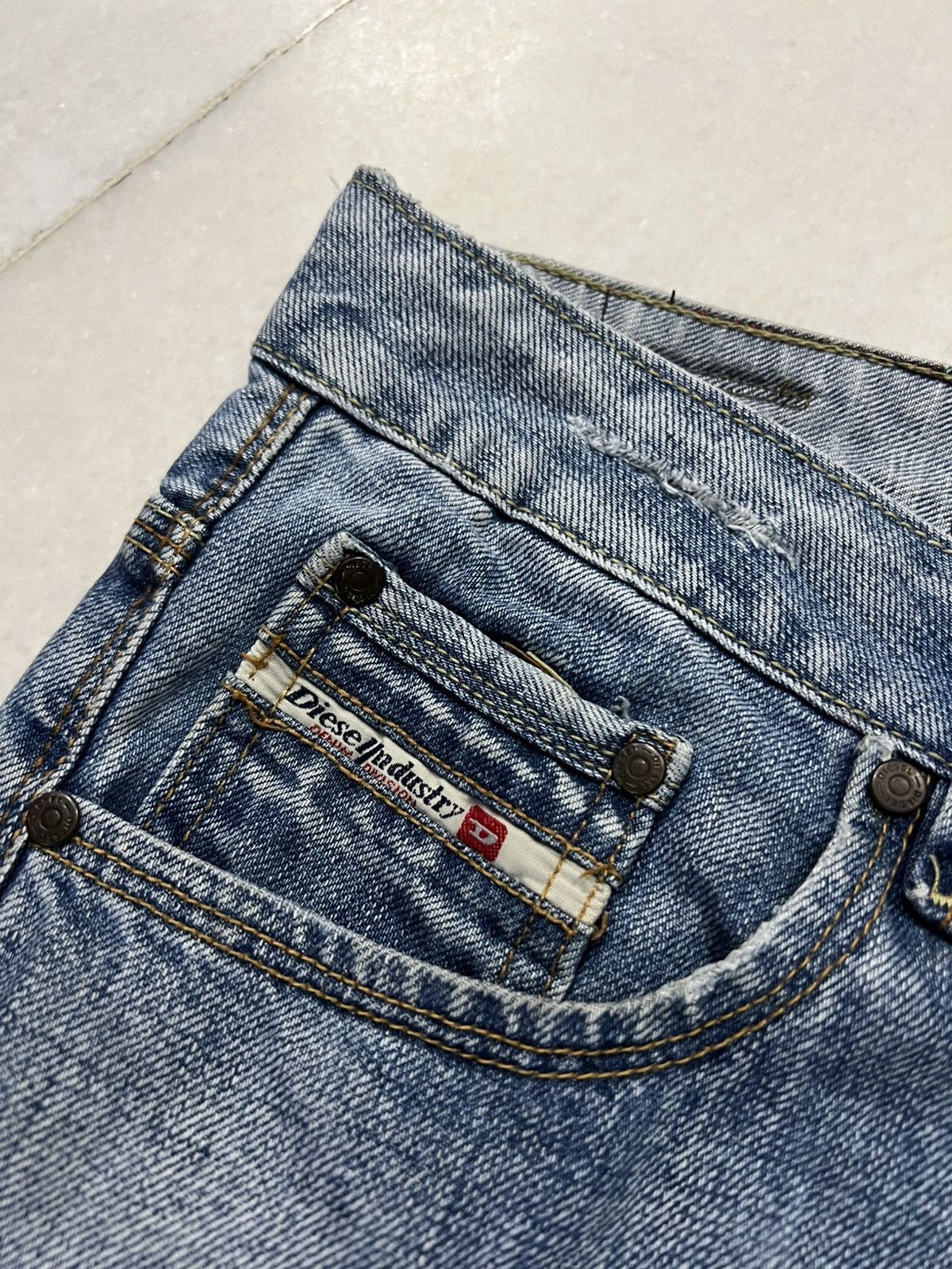 Diesel 💥FLARE💥DIESEL INDUSTRY WASHED FADED JEANS Size US 31 - 7 Thumbnail