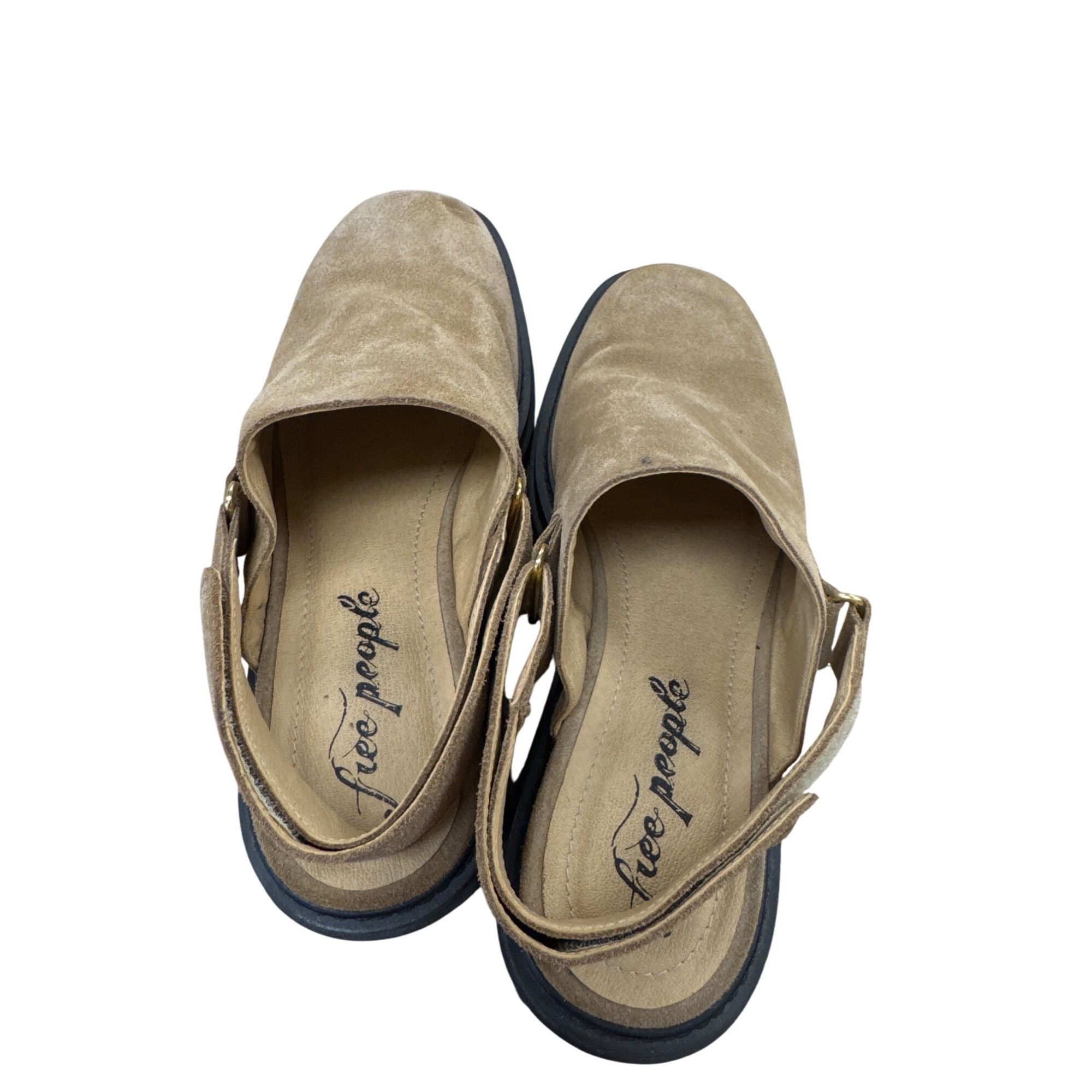 Free People Free People Suede beige black Platform Clogs Womens Size 8. Size US 8.5 / IT 38.5 - 10 Thumbnail