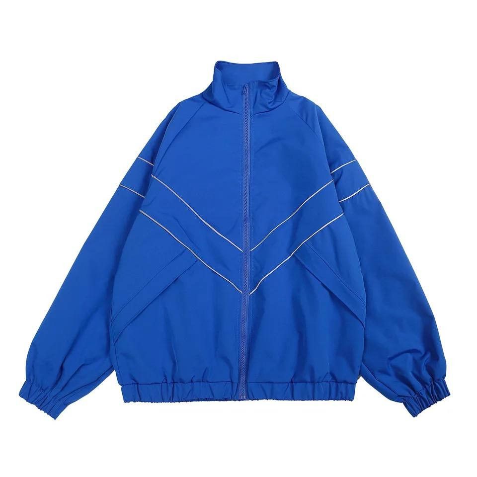 image of Vintage Men's Oversized Street Style Jackets in Black (Size Medium)