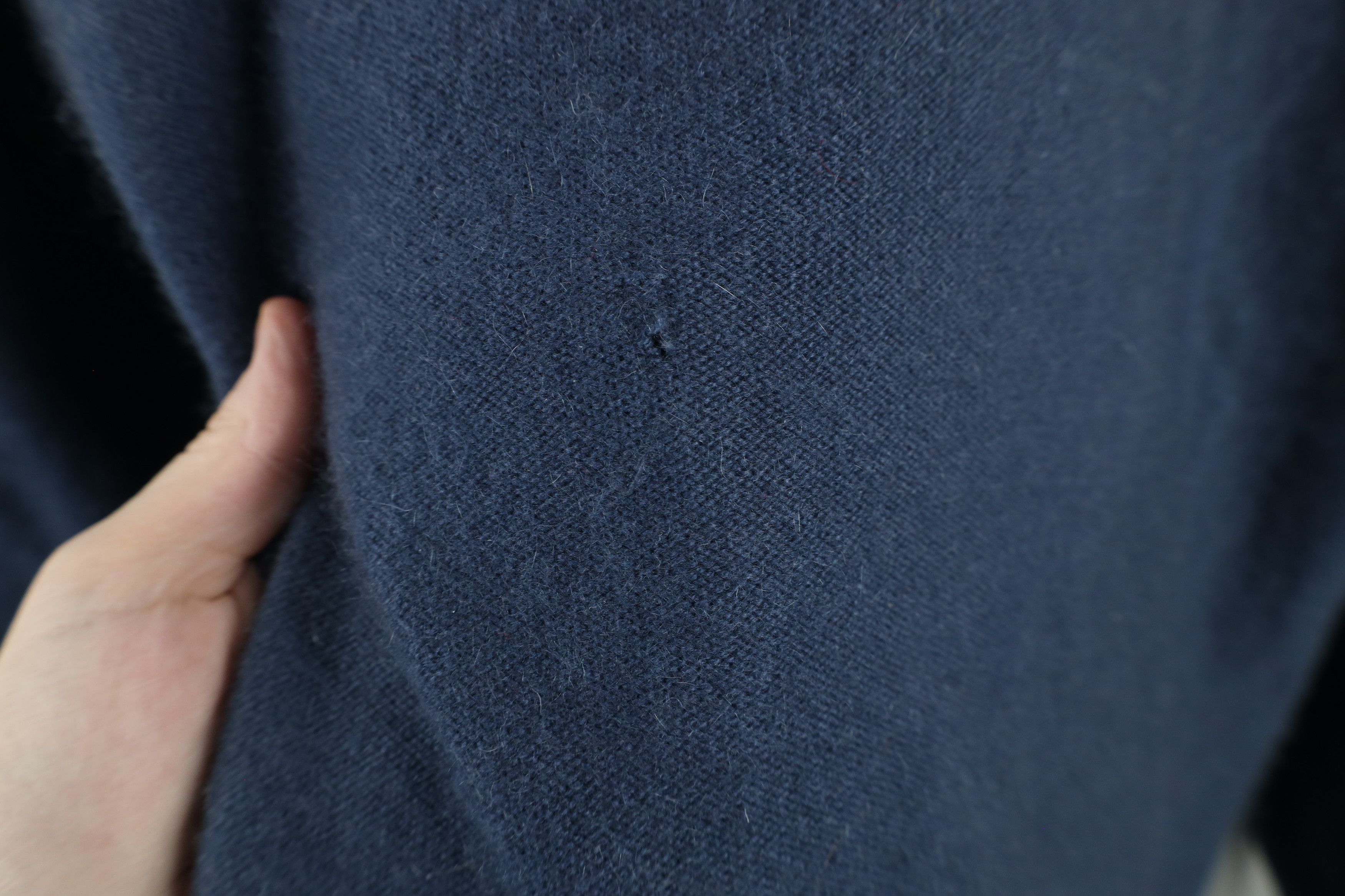 Vintage Vintage 90s Streetwear Marled Cashmere Knit Sweater Blue Size US L / EU 52-54 / 3 - 5 Thumbnail