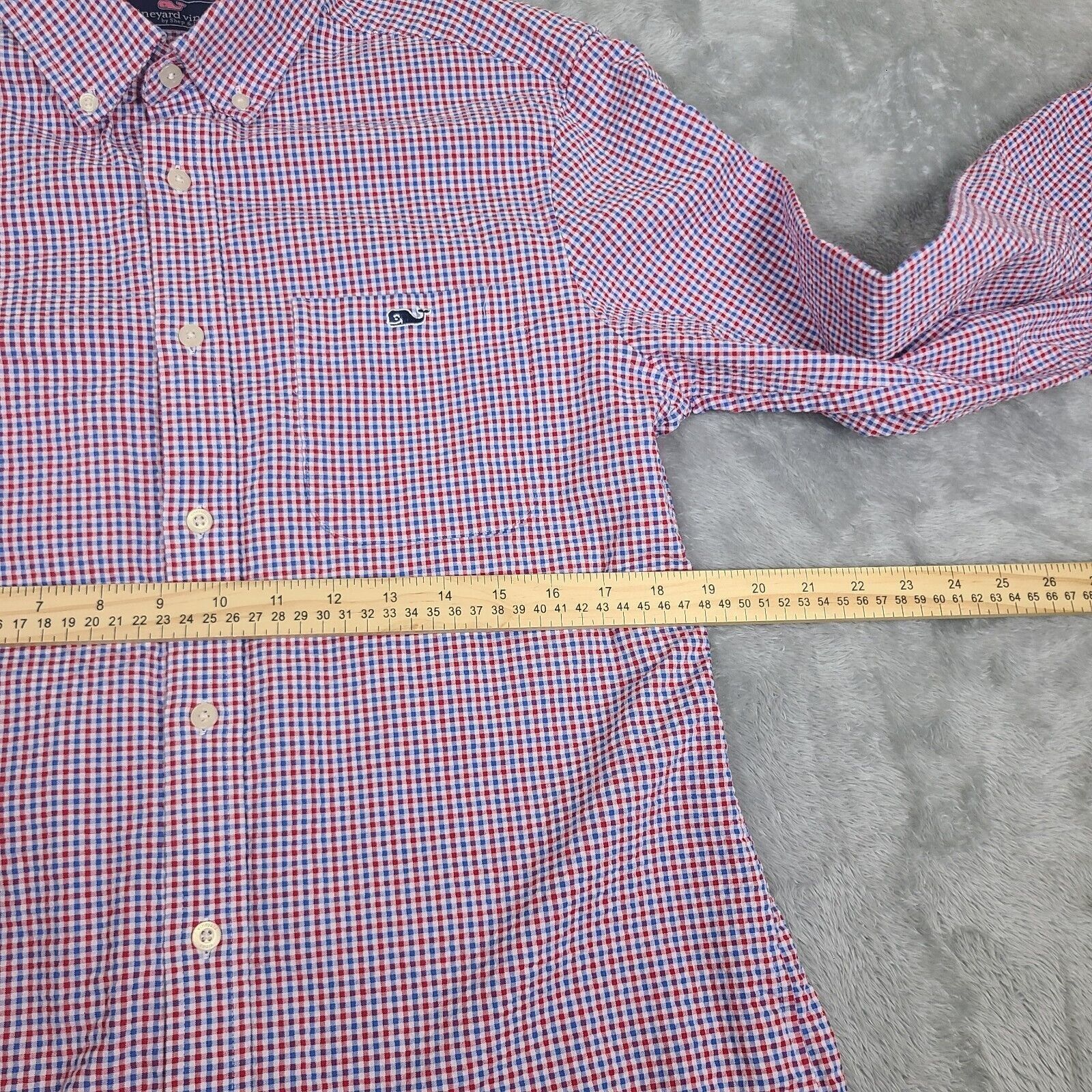 Vineyard Vines Vineyard Vines Men's Gingham Stretch Poplin Shirt Plaid Size Size US M / EU 48-50 / 2 - 3 Thumbnail