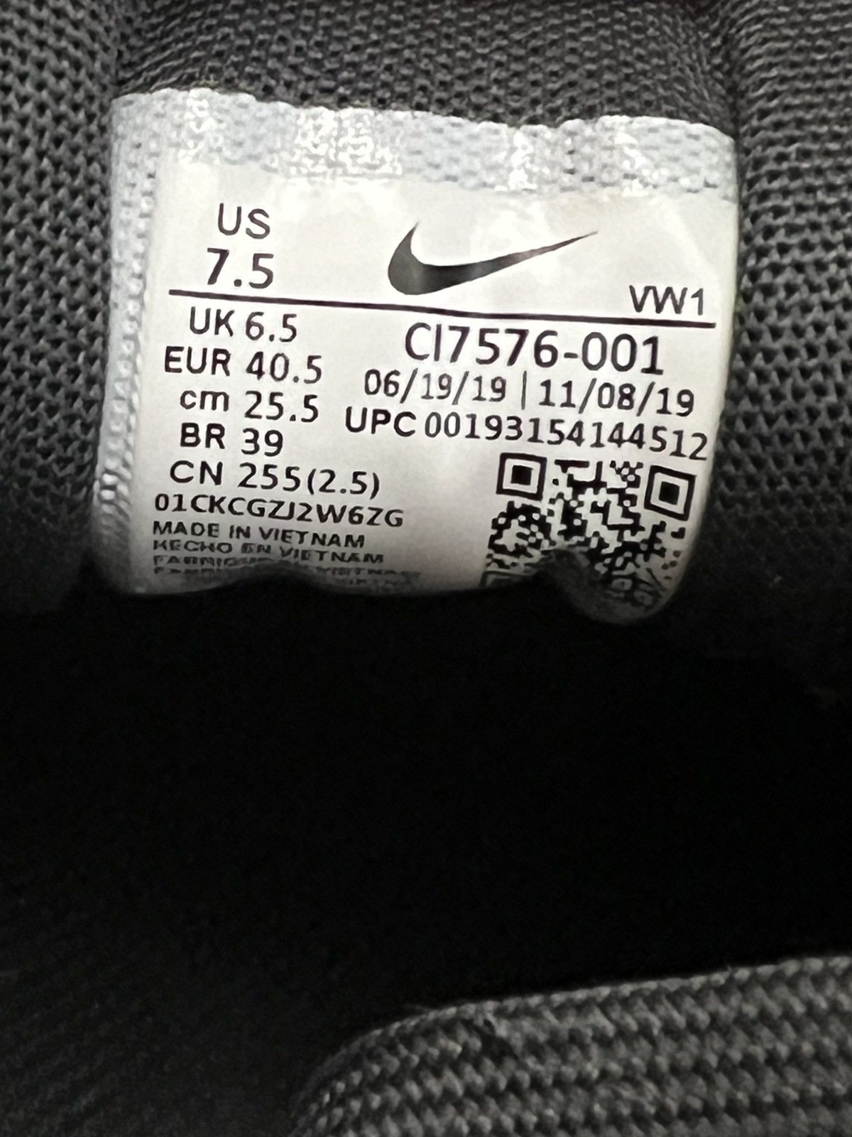 Nike Nike Air Max 1 Golf Black / White Size US 7.5 / EU 40-41 - 10 Thumbnail