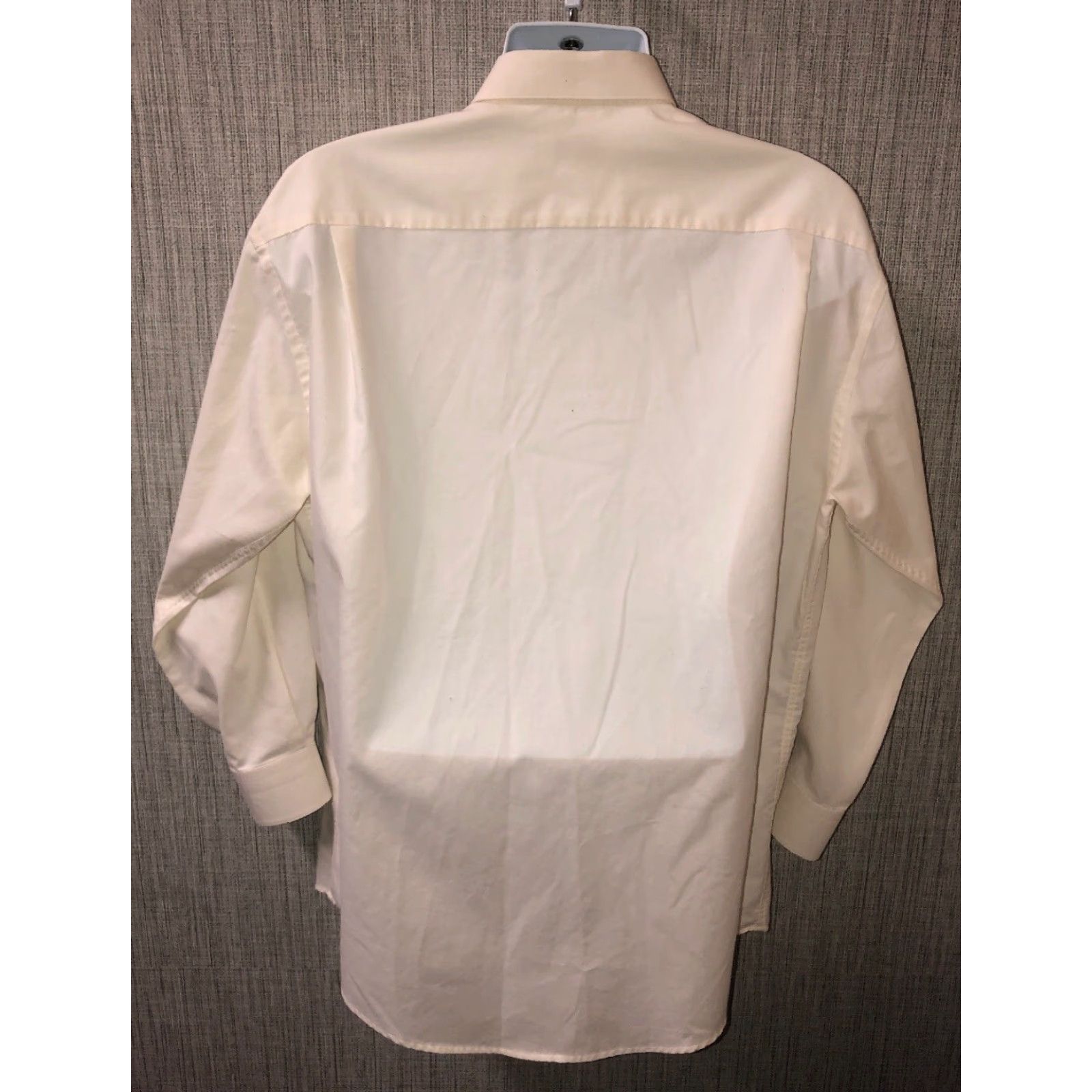 Eton VINTAGE Eton Etastar Mens Long Sleeve Dress Shirt 24 Inch Armpit Ivory Button-Front Large Mens Size US L / EU 52-54 / 3 - 4 Thumbnail