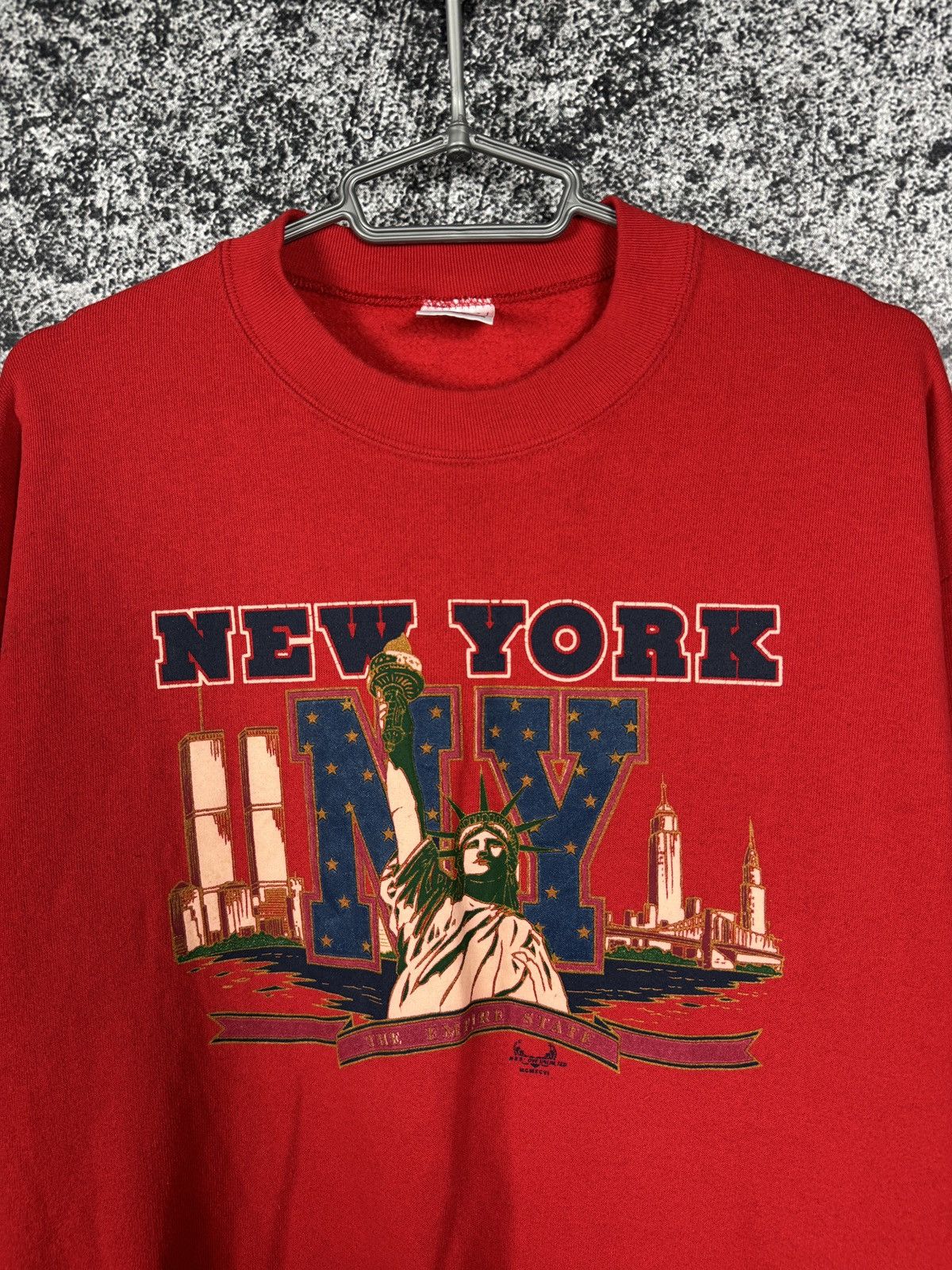 Vintage New York Vintage 90s Sweatshirt Statue of Liberty USA Size L Size US L / EU 52-54 / 3 - 4 Thumbnail