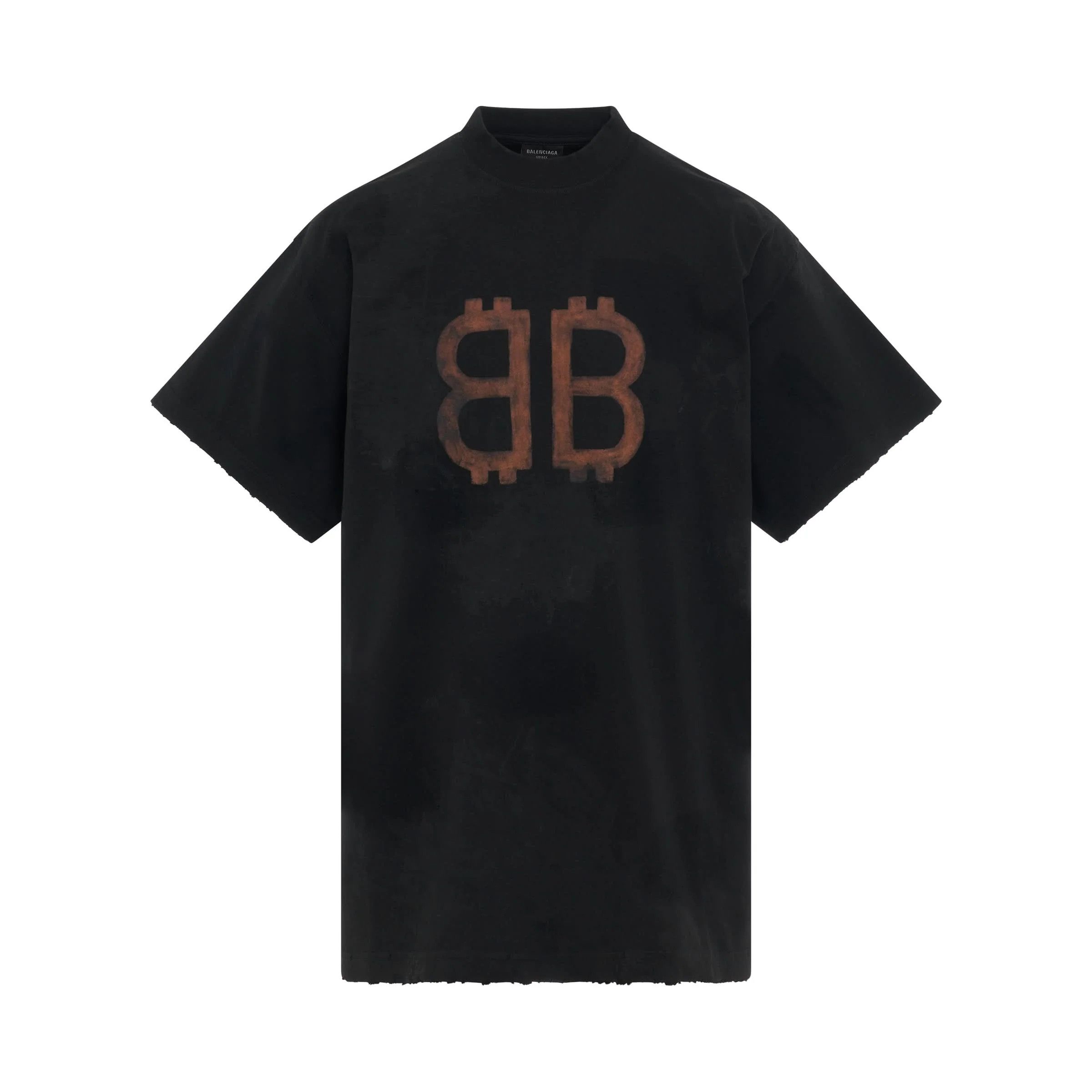 Balenciaga o1s1wg111125 Crypto T-Shirt Oversized in Black Size US L / EU 52-54 / 3 - 1 Thumbnail