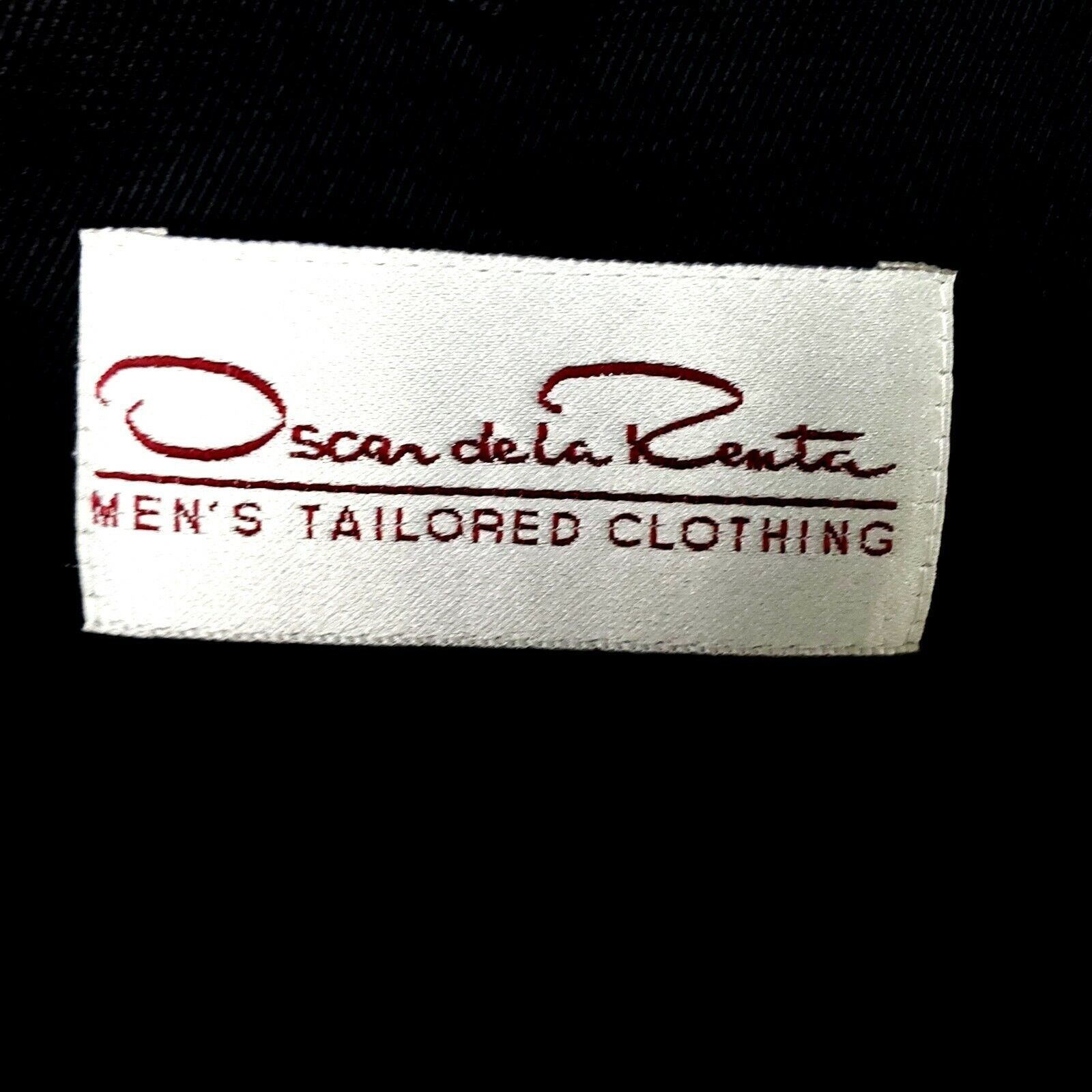 Oscar De La Renta Oscar de la Renta 42R 2 Button Nailshead Wool Gray Blazer Sp Size 42R - 8 Thumbnail