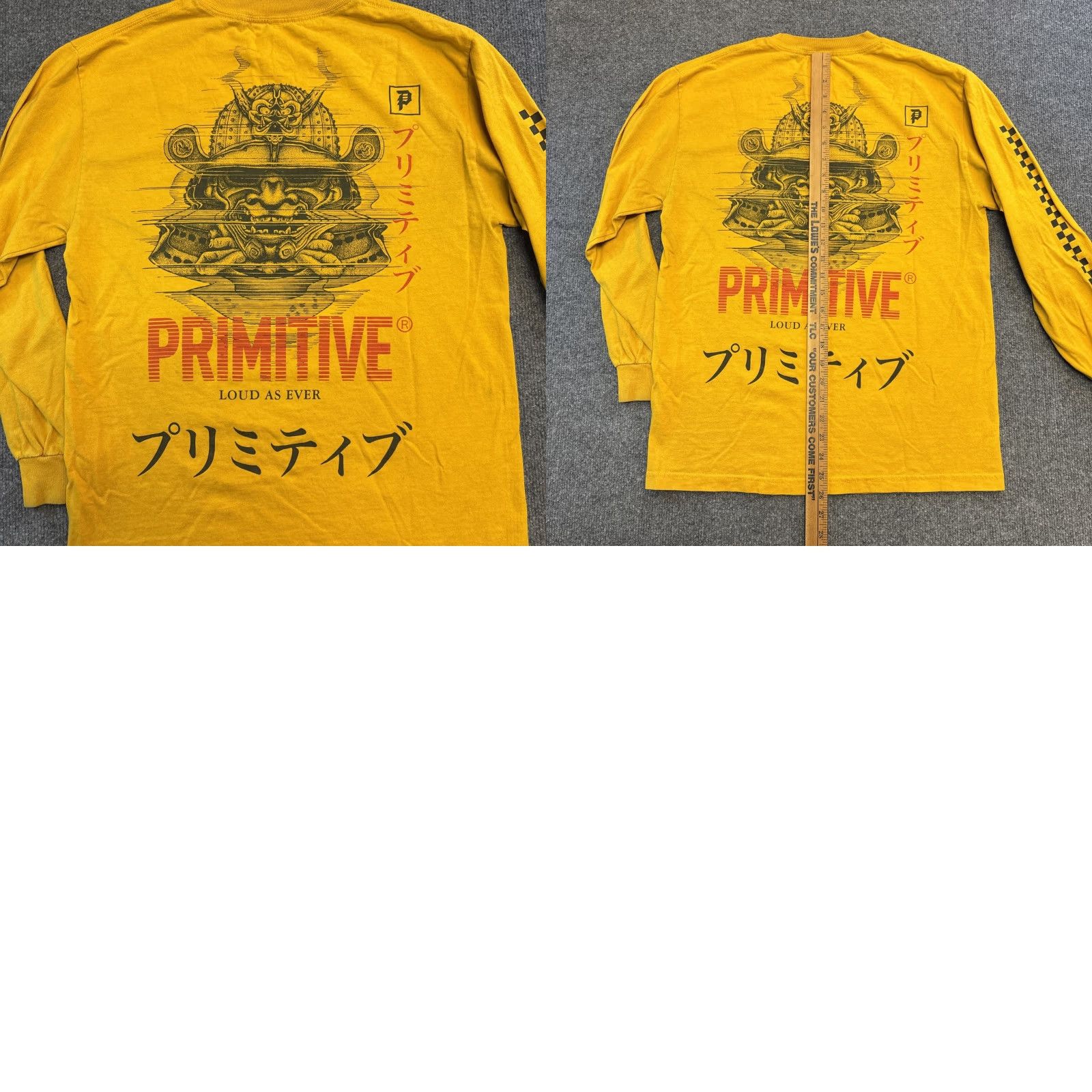 Primitive VINTAGE Primitive Shirt Mens M Yellow Samurai Warrior Long Sleeve 90s Anime Art California Retro Punk Grunge Hip Hop Graphic Print Modern Logo Night? Size US M / EU 48-50 / 2 - 8 Thumbnail
