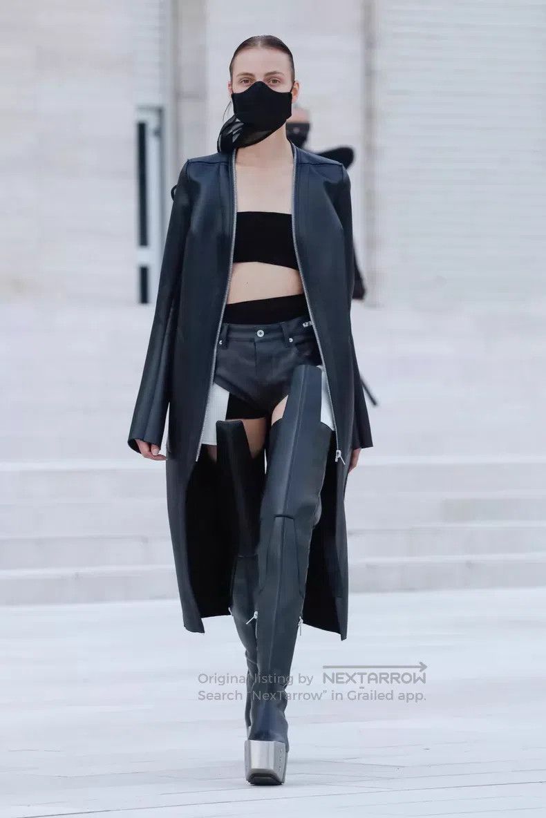 Rick Owens Rick Owens 21SS long coat with asymmetrical design and zip Size XS / US 0-2 / IT 36-38 - 5 Thumbnail
