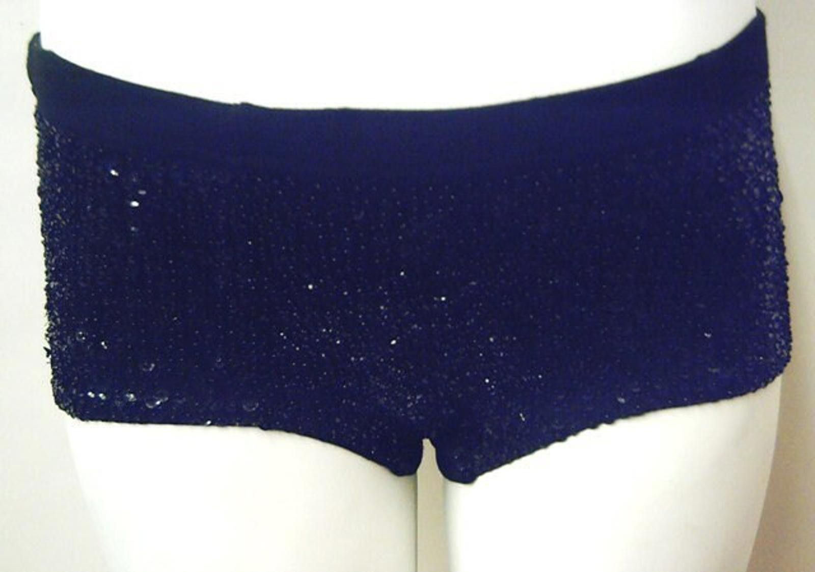 Designer Sequin Brief Short BLACK Size 28" / US 6 / IT 42 - 1 Preview