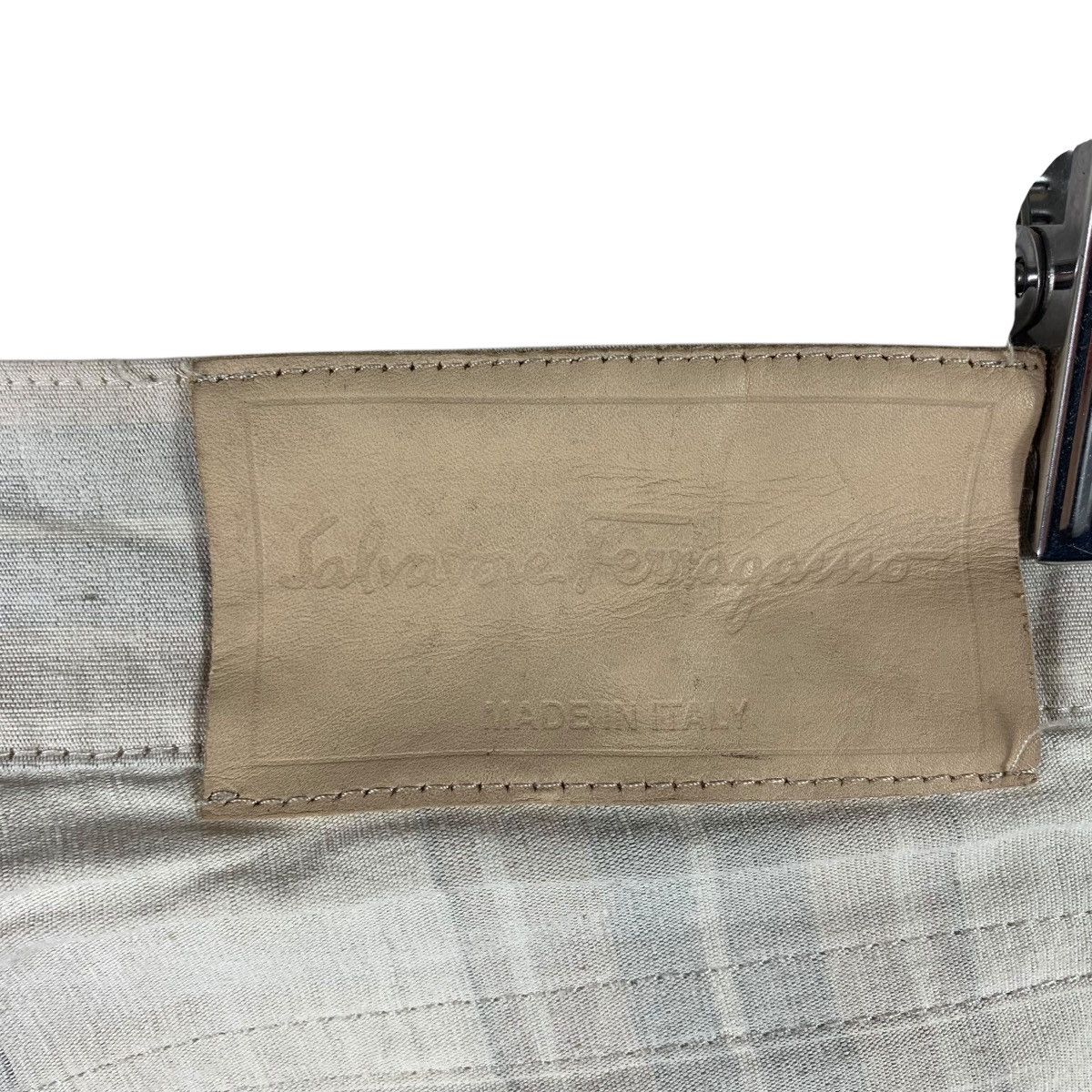 Vintage SALVATORE FERRAGAMO stripe linen pants