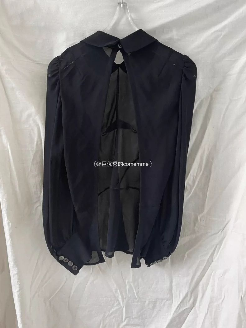 Comme des Garcons Comme Des Garcons Junya Watanabe Black yuanbao Collar Bubb Size XS / US 0-2 / IT 36-38 - 7 Thumbnail