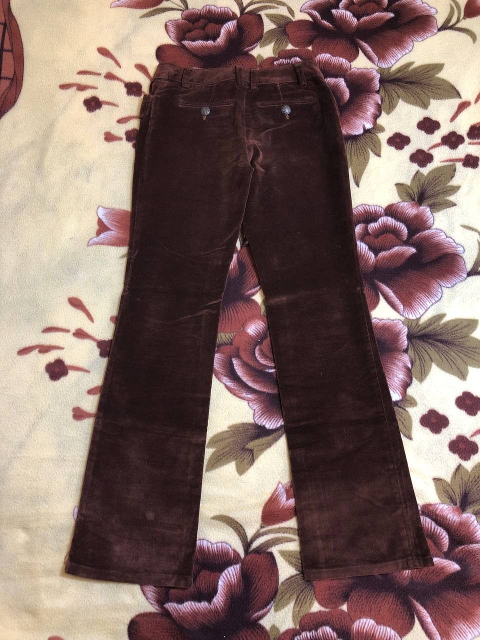 Dolce & Gabbana Dolce & Gabbana Vintage Velvet Bootcut Pants Size 28" / US 6 / IT 42 - 1 Thumbnail