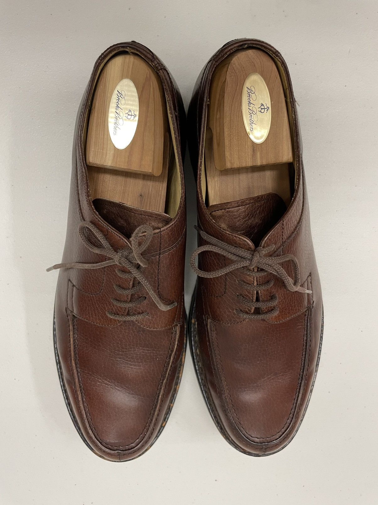 John Lobb Uzes Blucher Walking Shoes Moc Toe Lug Sole Leather Size US 11 / EU 44 - 9 Thumbnail