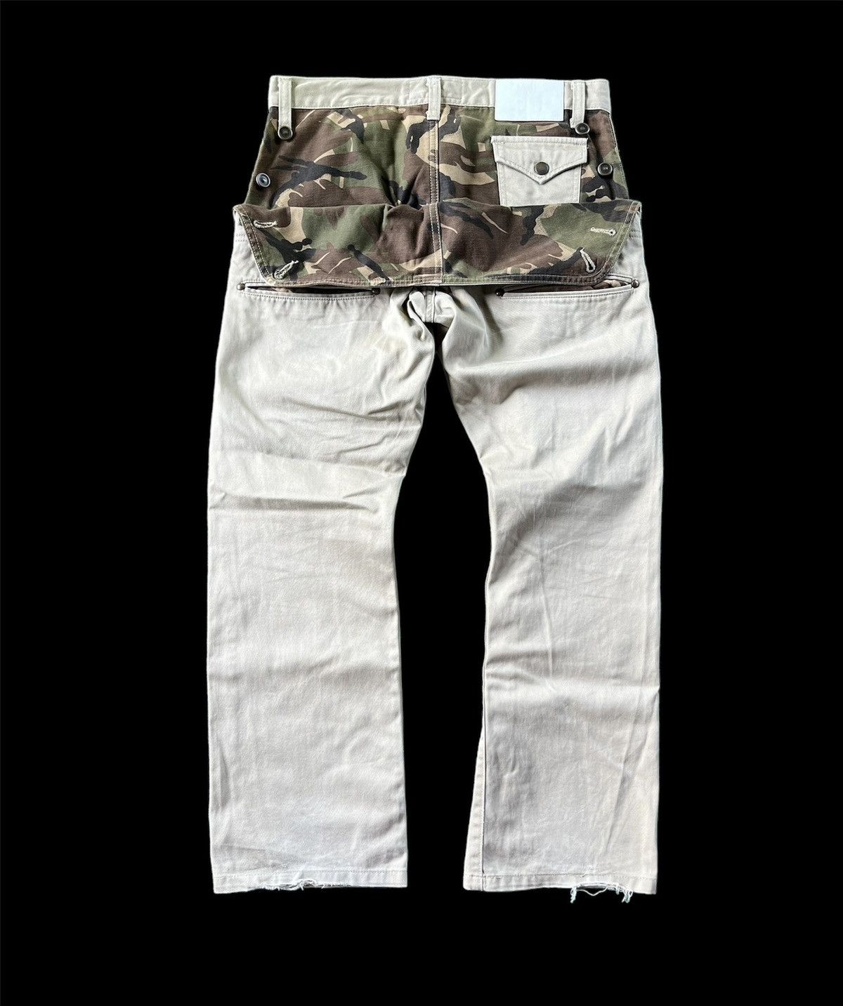 Japanese Brand RARE Mad Punk Monkey Pants Camo Khakis Pants By Beans Size US 31 - 1 Thumbnail