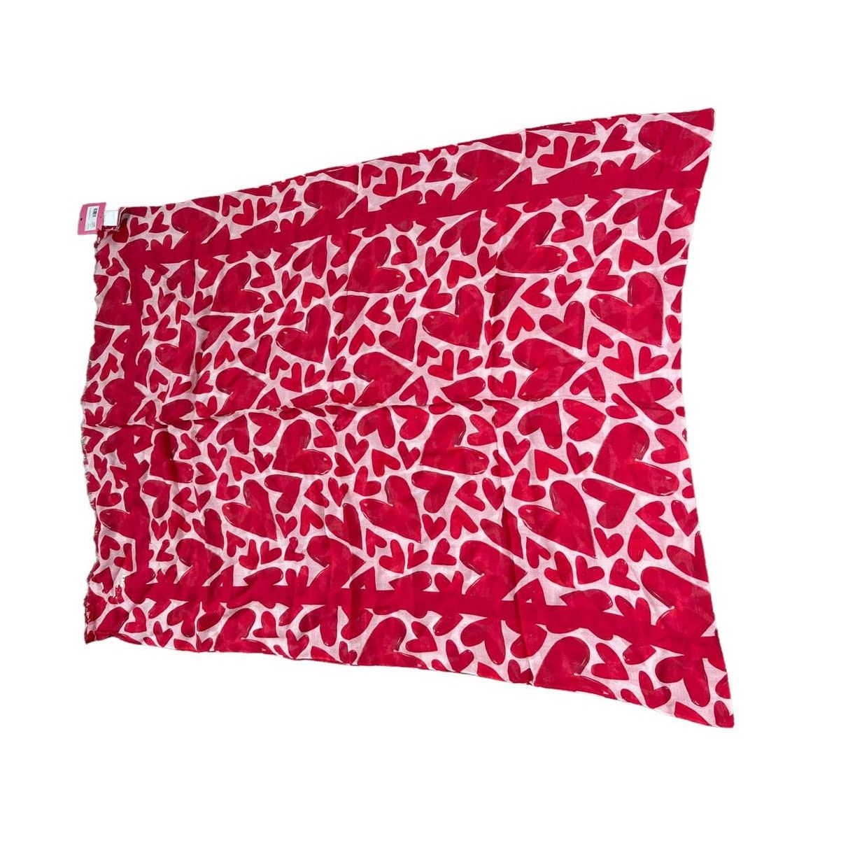 Kate Spade Kate Spade New York Painterly Hearts Oblong Scarf Pink tutu Size ONE SIZE - 4 Thumbnail
