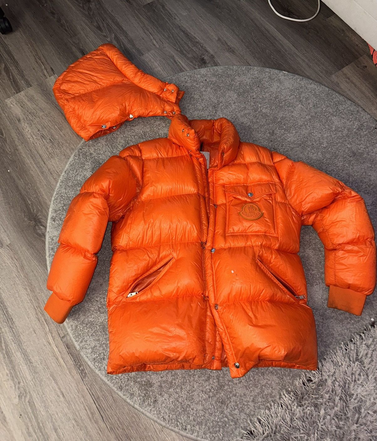 Moncler Moncler Puffer Jacket Orange Size US L / EU 52-54 / 3 - 2 Thumbnail
