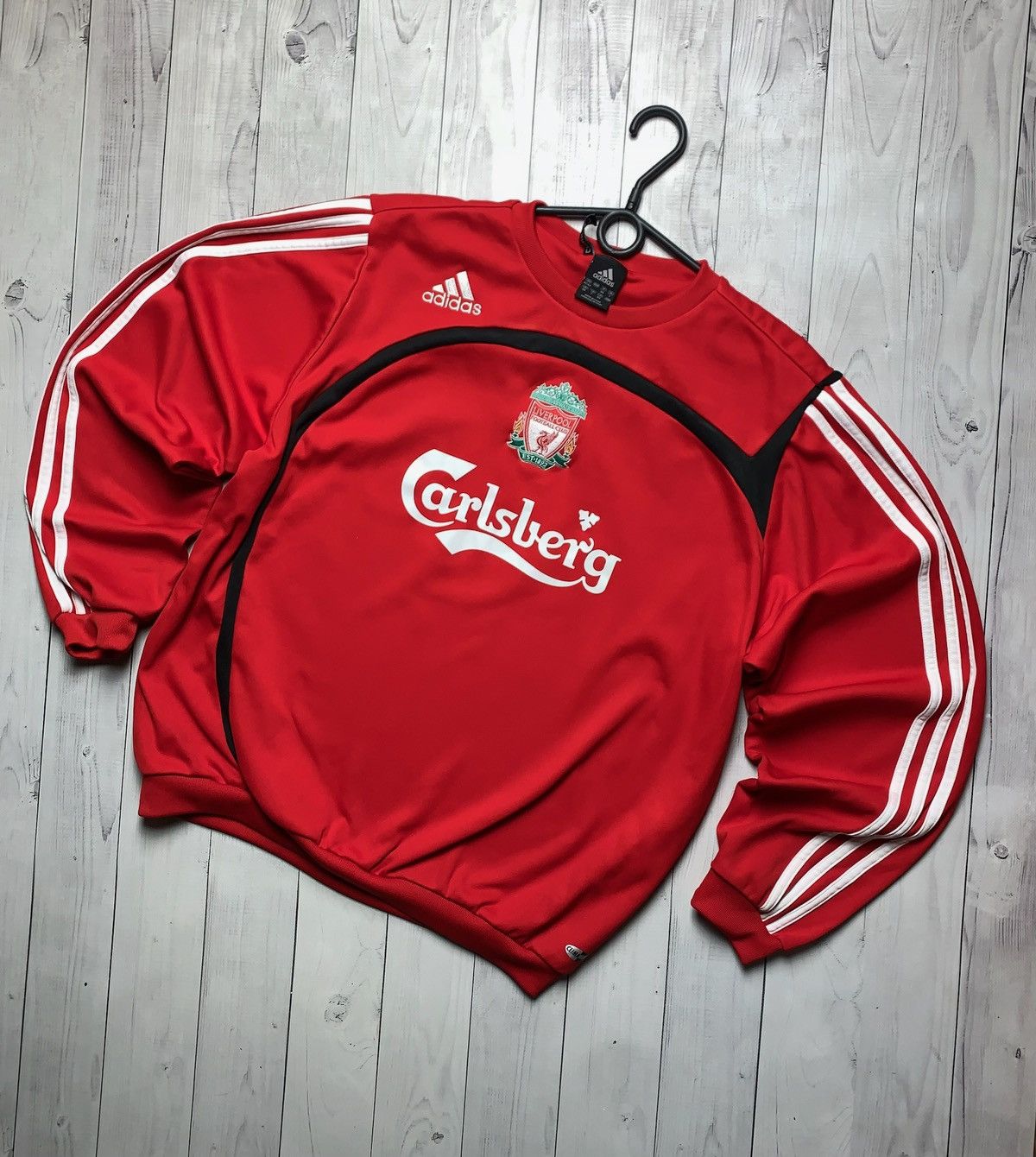 Adidas × Vintage Vintage adidas Liverpool soccer sweatshirt Carlsberg logo L Size US L / EU 52-54 / 3 - 1 Thumbnail