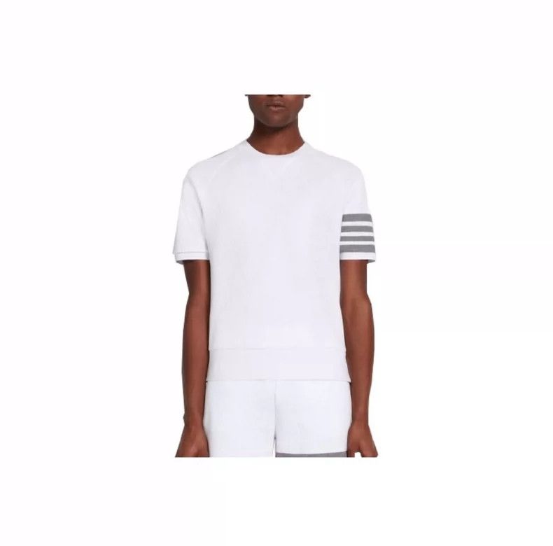 Thom Browne Thom Browne White short sleeves Size US L / EU 52-54 / 3 - 4 Thumbnail
