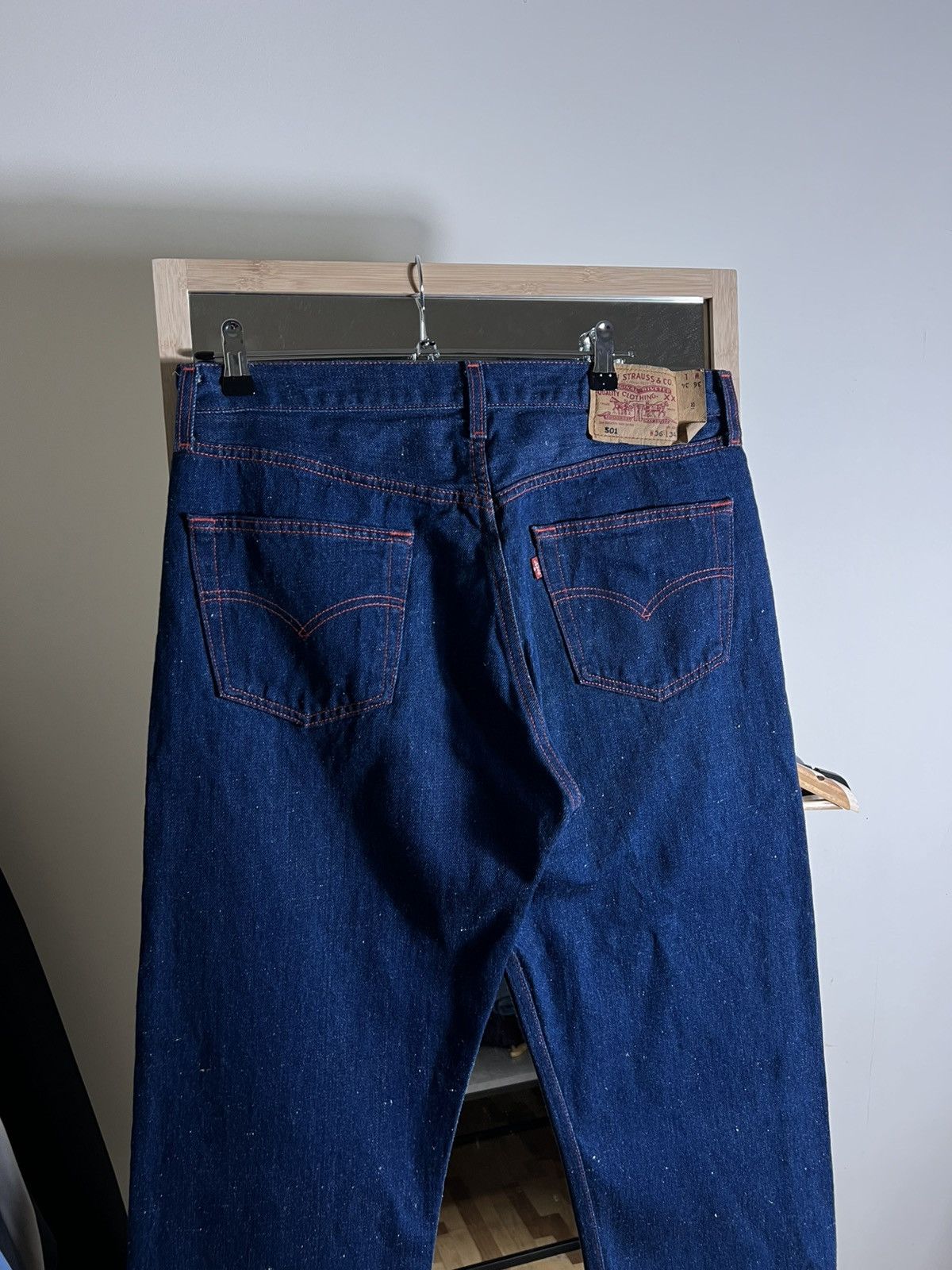 Levi's Levi’s 501 Vintage Relaxed Fit Red Stitch Denim Jeans Poland Size US 36 / EU 52 - 4 Thumbnail