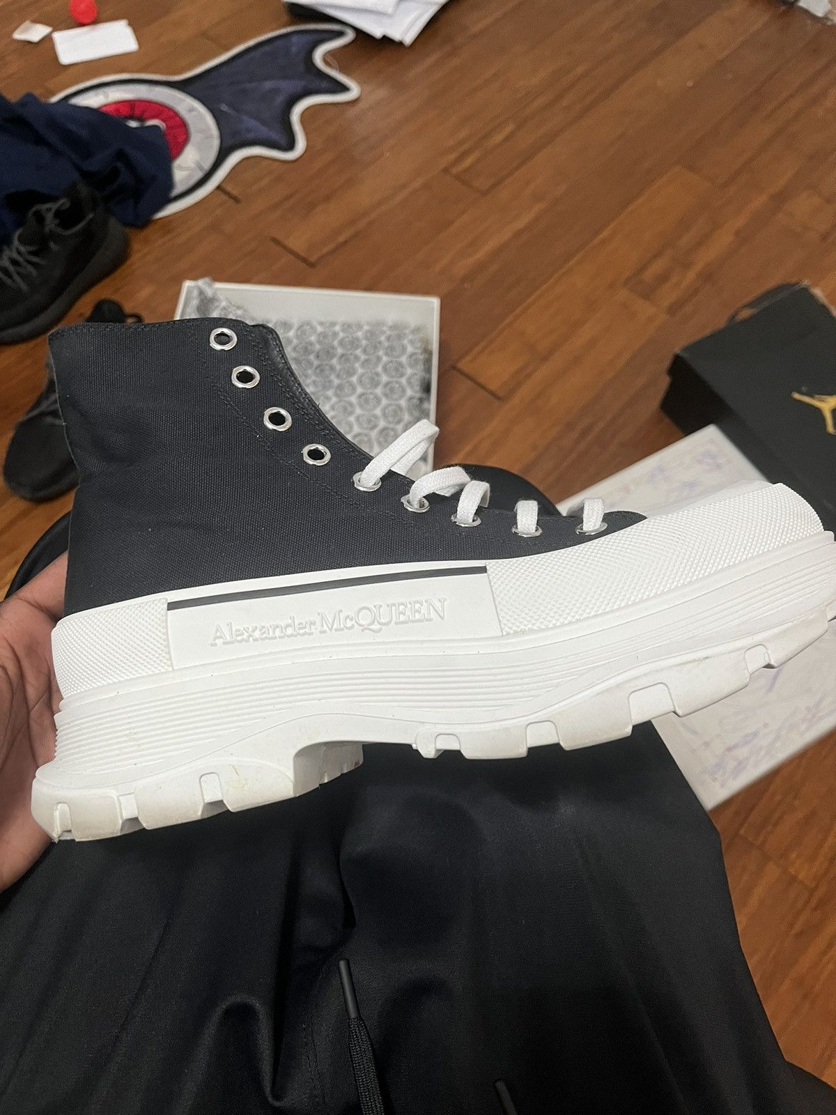 Alexander McQueen Black and white Alexander mcqeen boots. Size US 10.5 / EU 43-44 - 10 Thumbnail