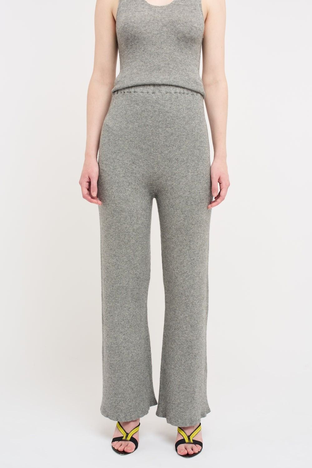The Elder Statesman $895 The Elder Statesman Delicash Grey Flare Pant Size 30" / US 8 / IT 44 - 3 Thumbnail
